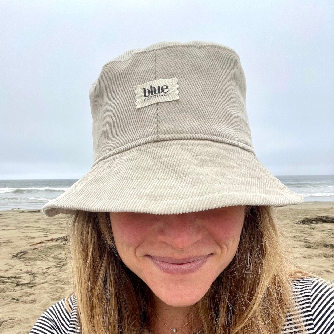 Corduroy Bucket Hat - Stone