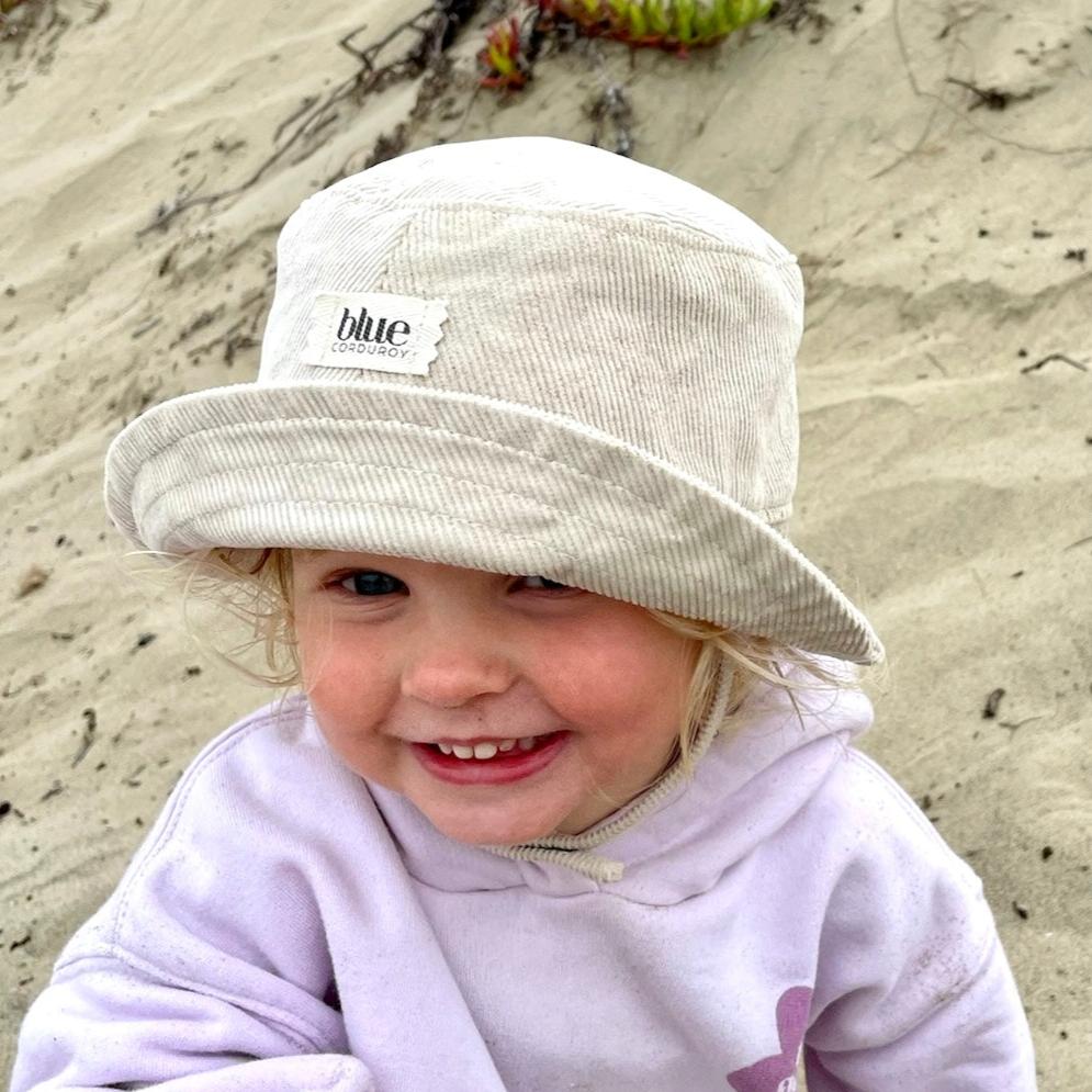 Baby Corduroy Bucket Hat - Stone