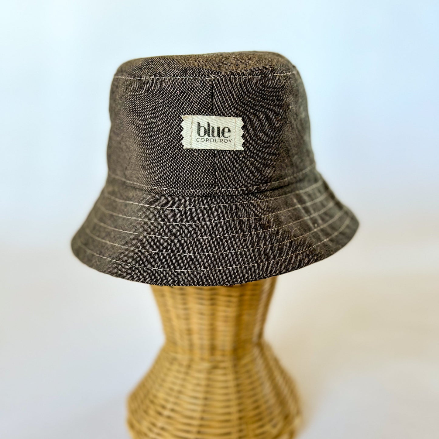 Linen Bucket Hat - Espresso