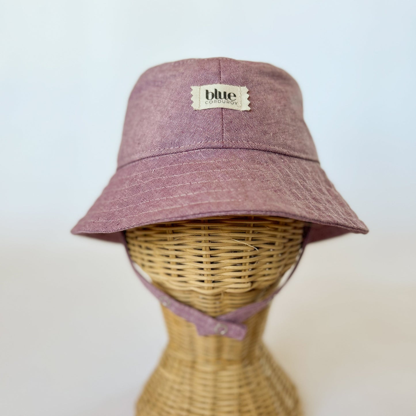 Baby Linen Bucket Hat - Mauve