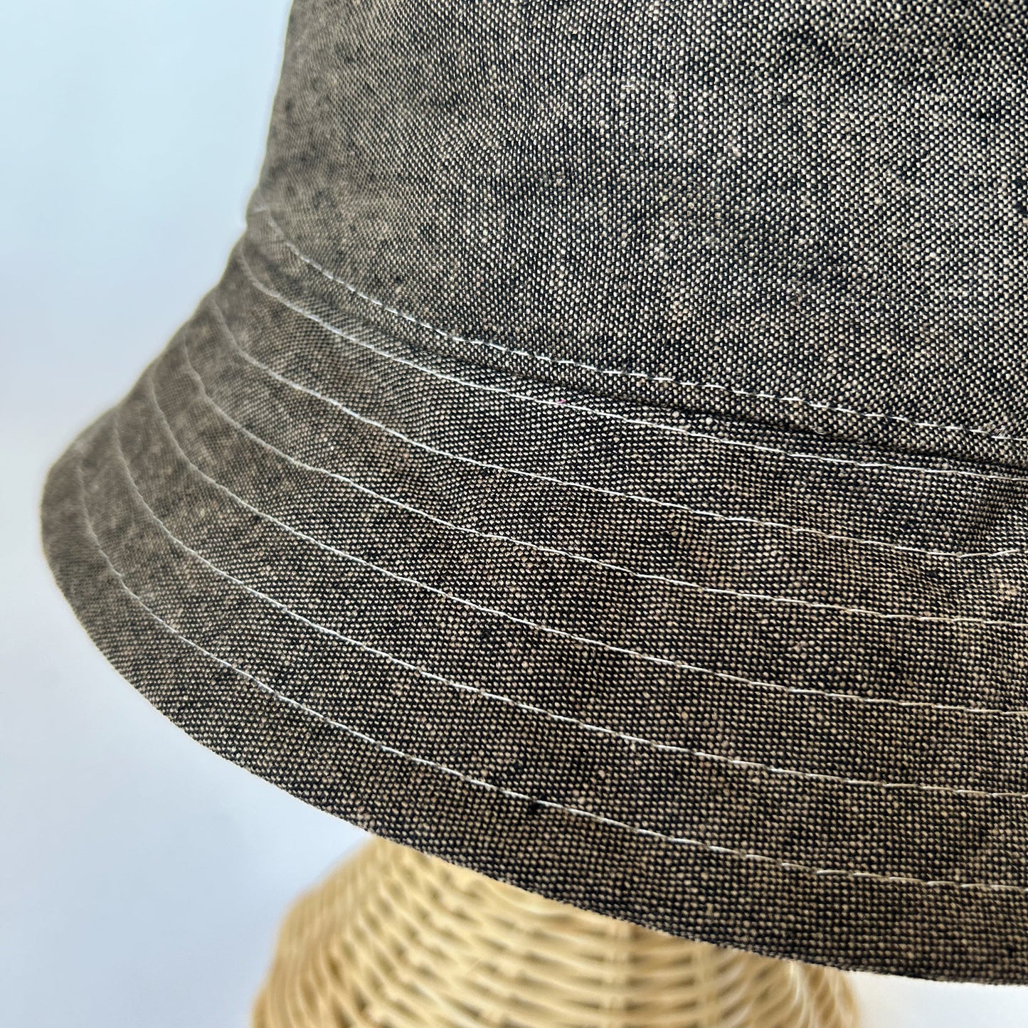 Linen Bucket Hat - Espresso