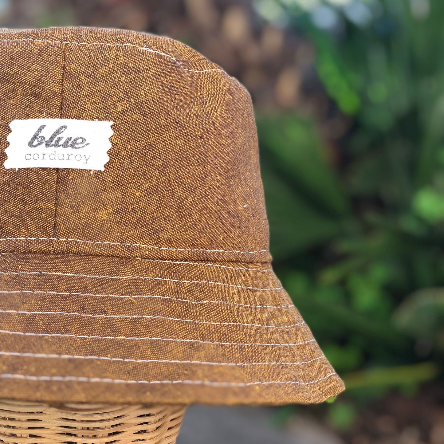 Linen Bucket Hat - Spice Brown