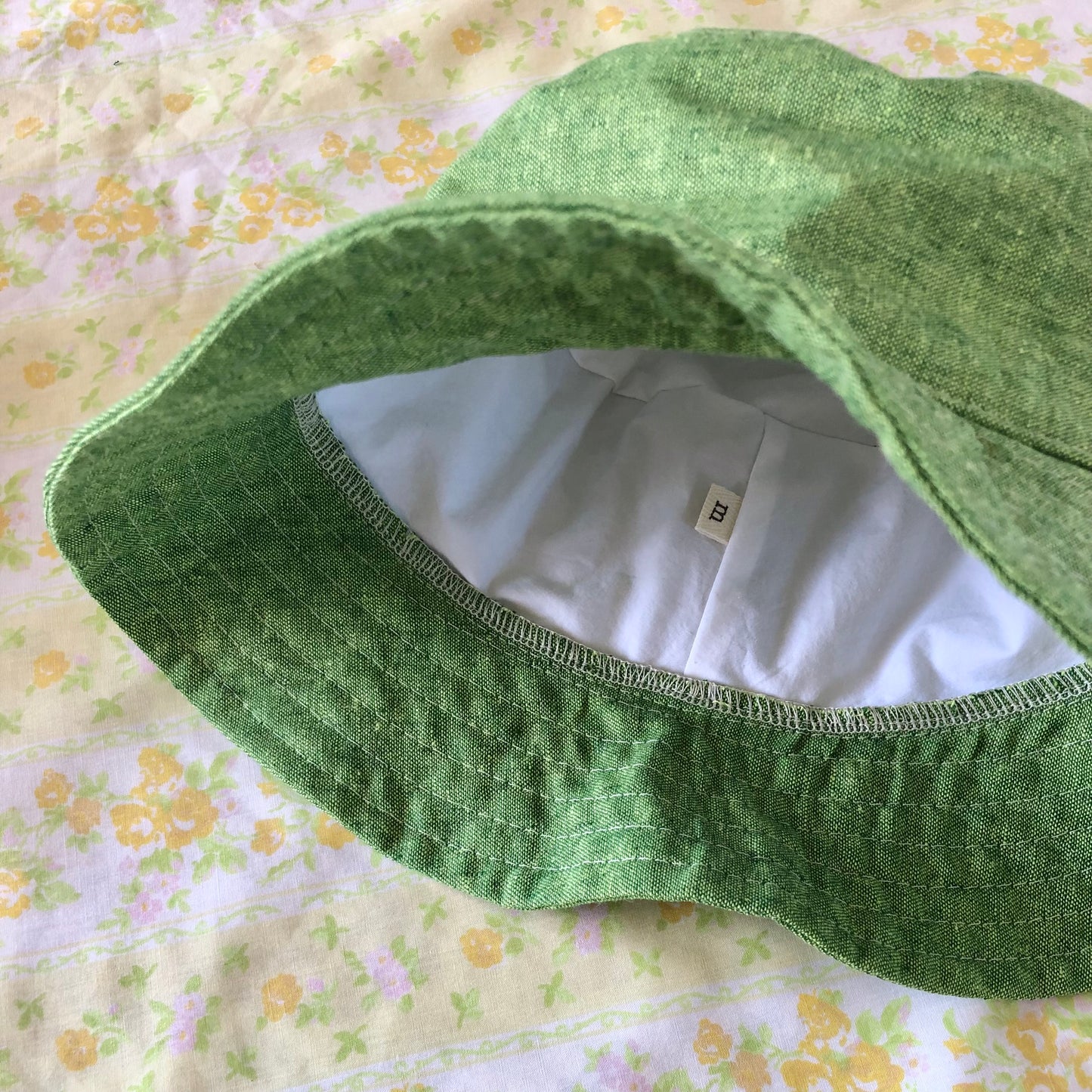 Linen Bucket Hat - Grass Green