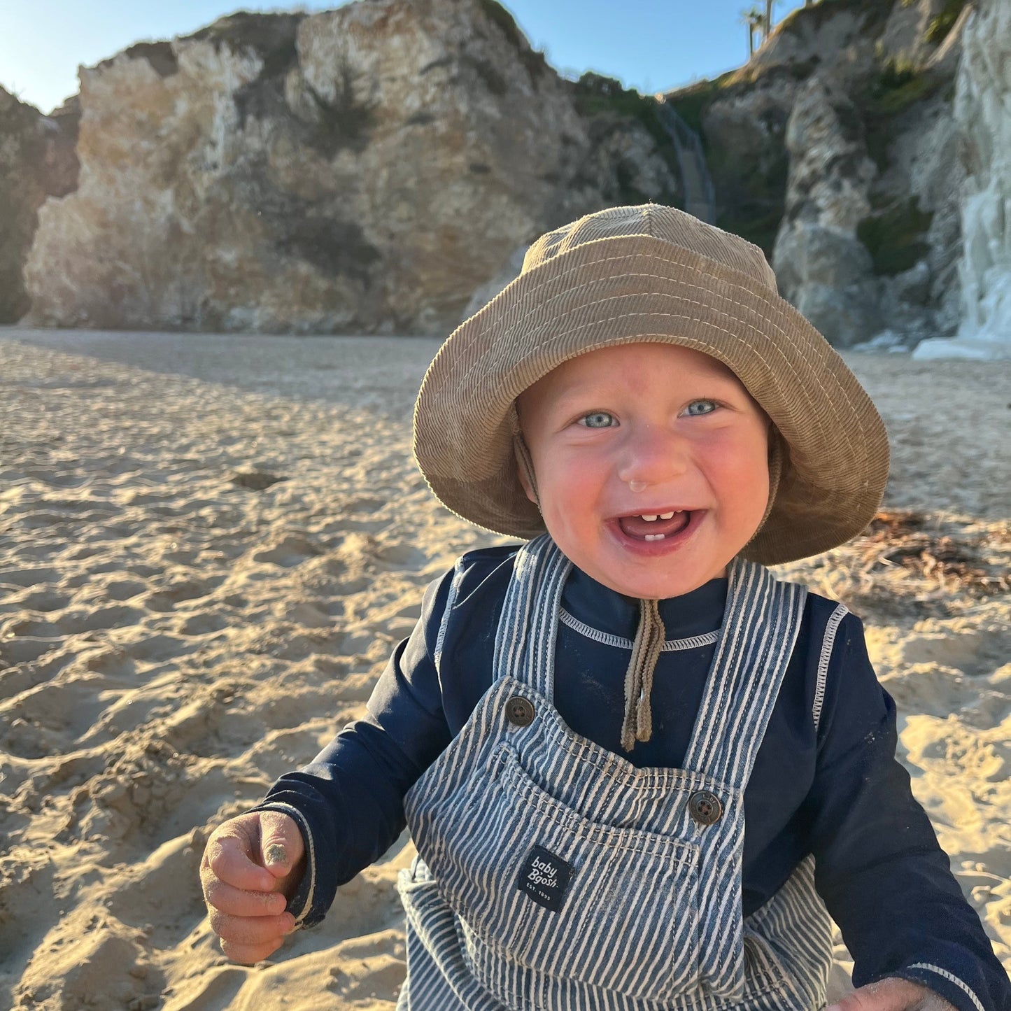 Baby Corduroy Bucket Hat - Khaki