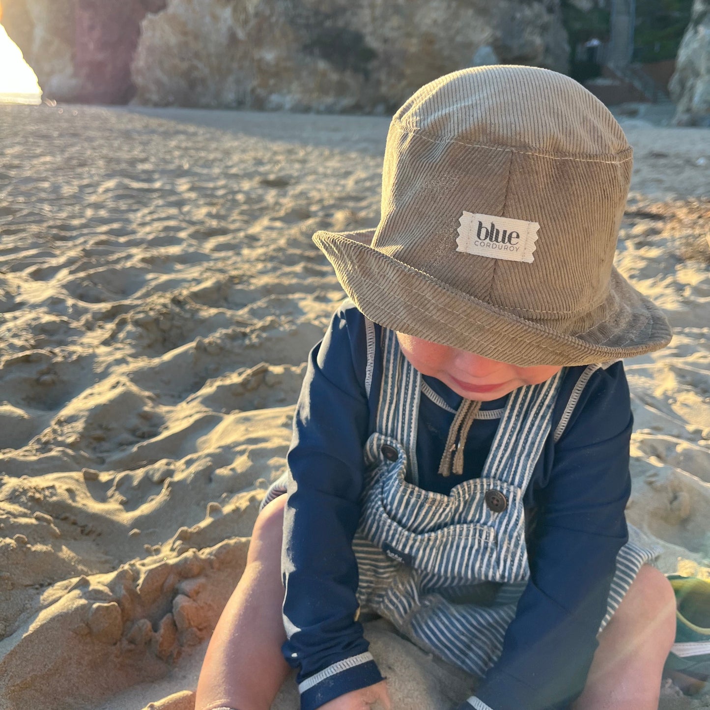 Baby Corduroy Bucket Hat - Khaki