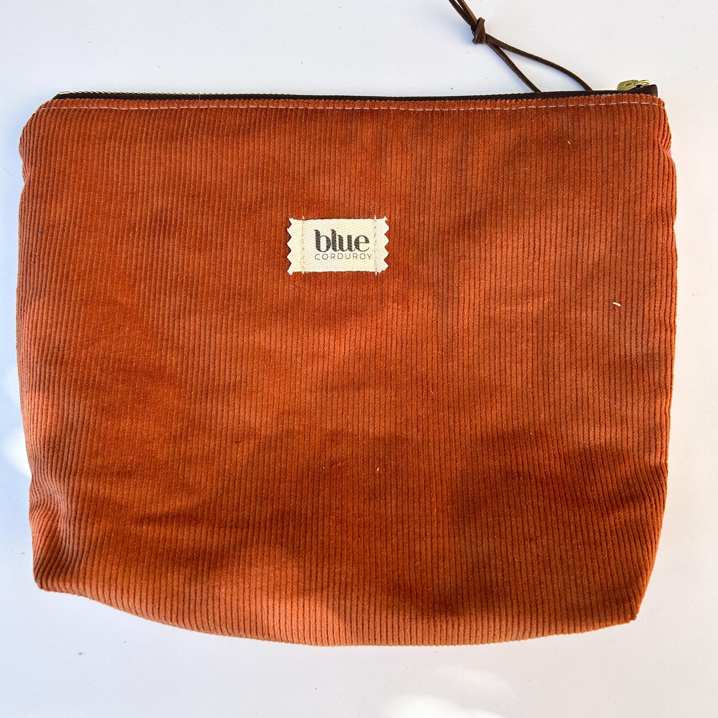 Zipper Pouch - Rust Sunshine Patcwork