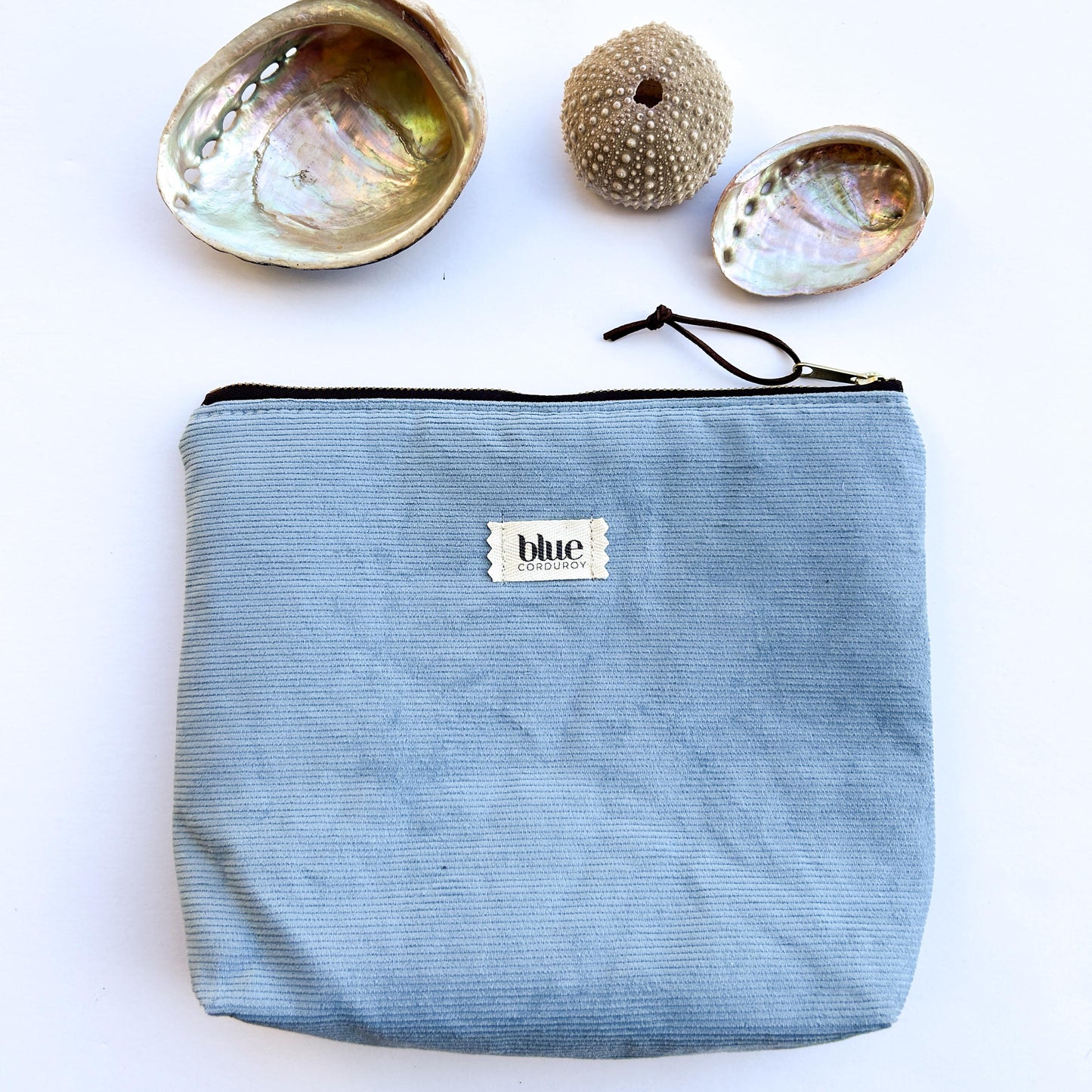 Zipper Pouch - Blue Checkerboard