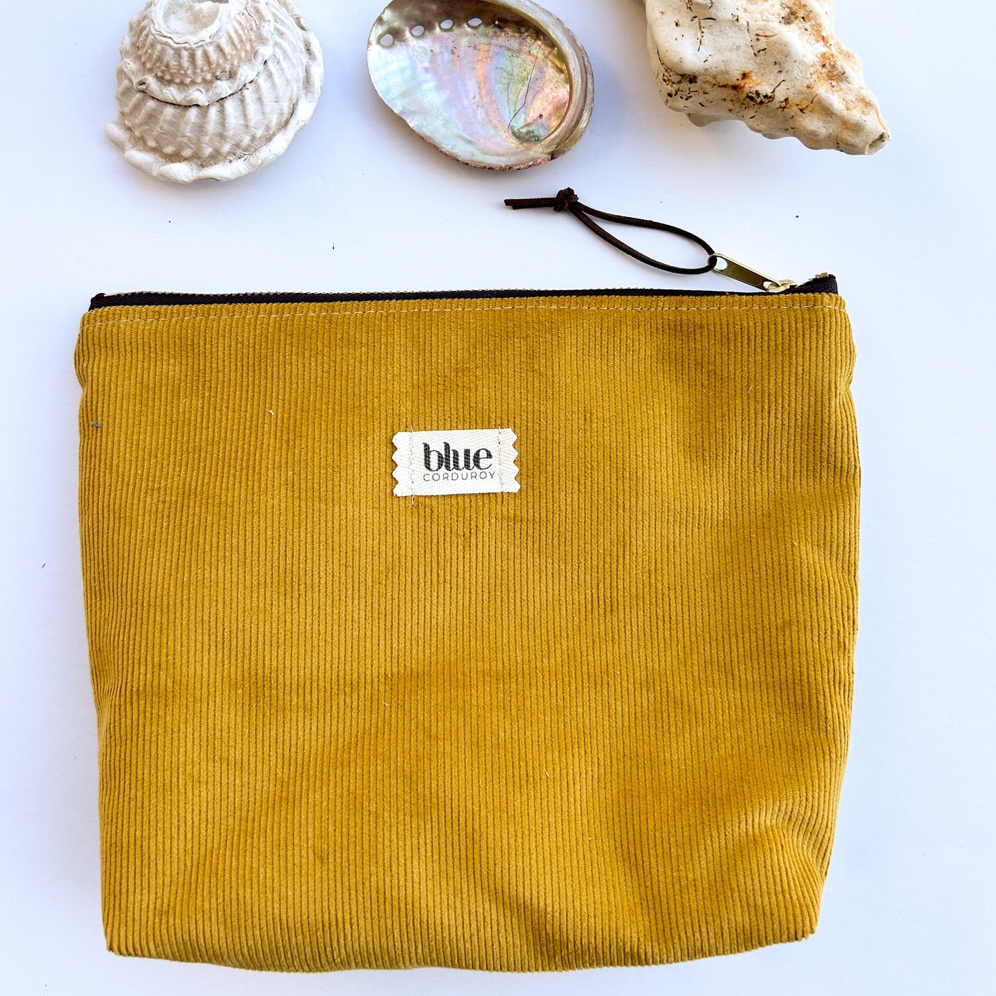 Zipper Pouch - Yellow Checkerboard
