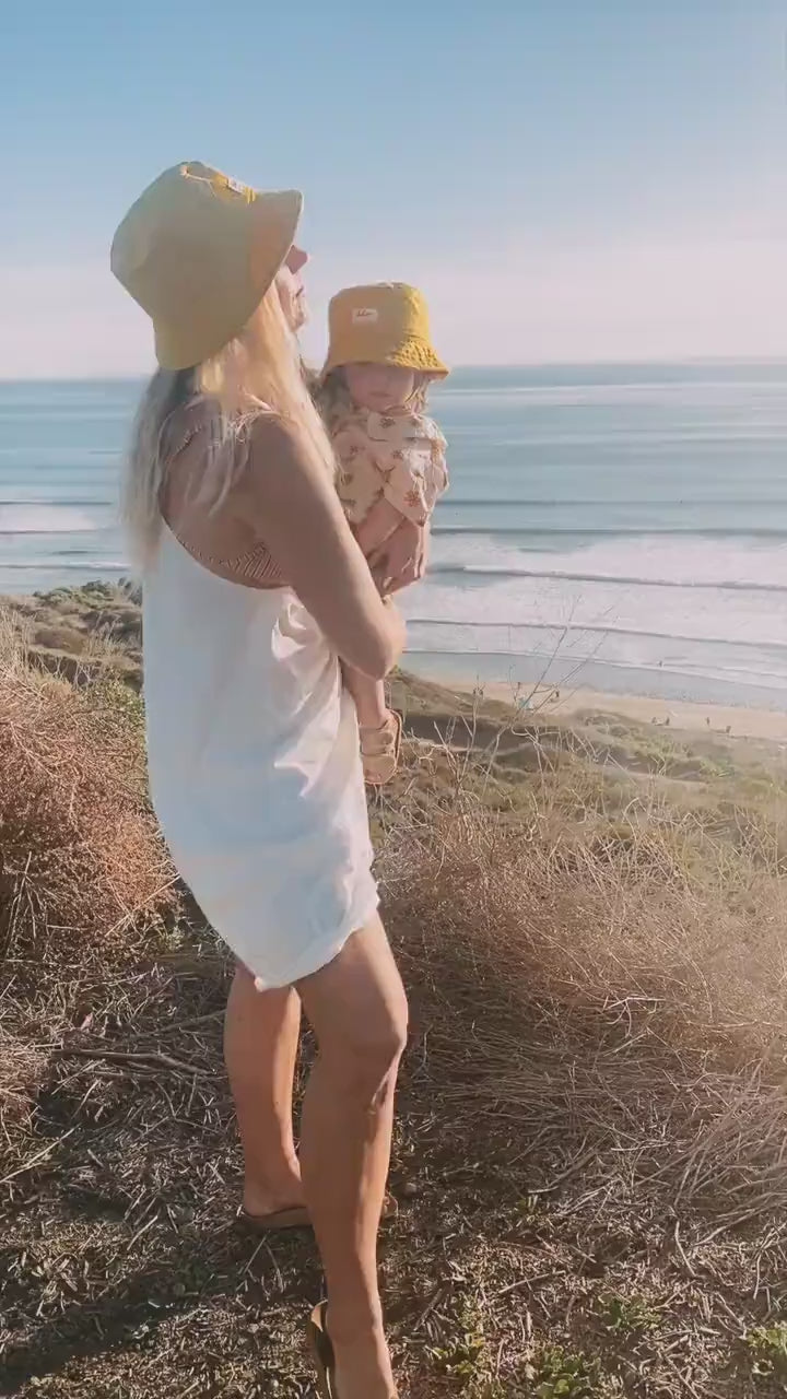 Yellow Bucket Hat, Baby Sun Hat, Summer Baby Gift, Toddler Sun Hat, Sunshine Baby, Outdoor Baby Gift, Girls Sun Hat, Boys Beach Hat