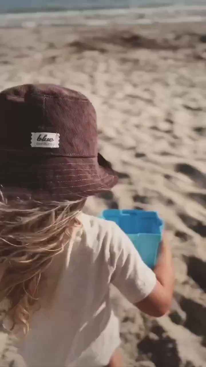 Bucket Hat forToddlers, Brown Corduroy Hat, Sun Hat for Boys, Baby Sun Protection, Gender Neutral Baby Gift, Beach Hat for Kids