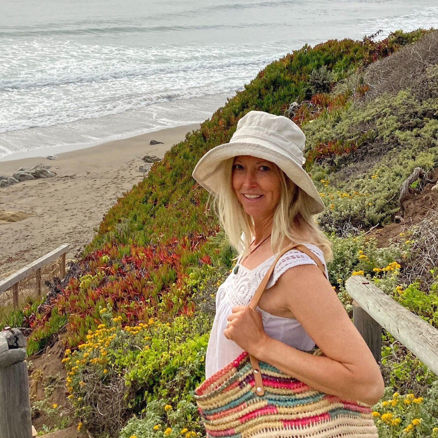 Beige Sun Hat, Linen Beach Hat, Womens Summer Accessory, Packable Sun Hat, Wide Brim Bucket Hat, Lightweight Hat,