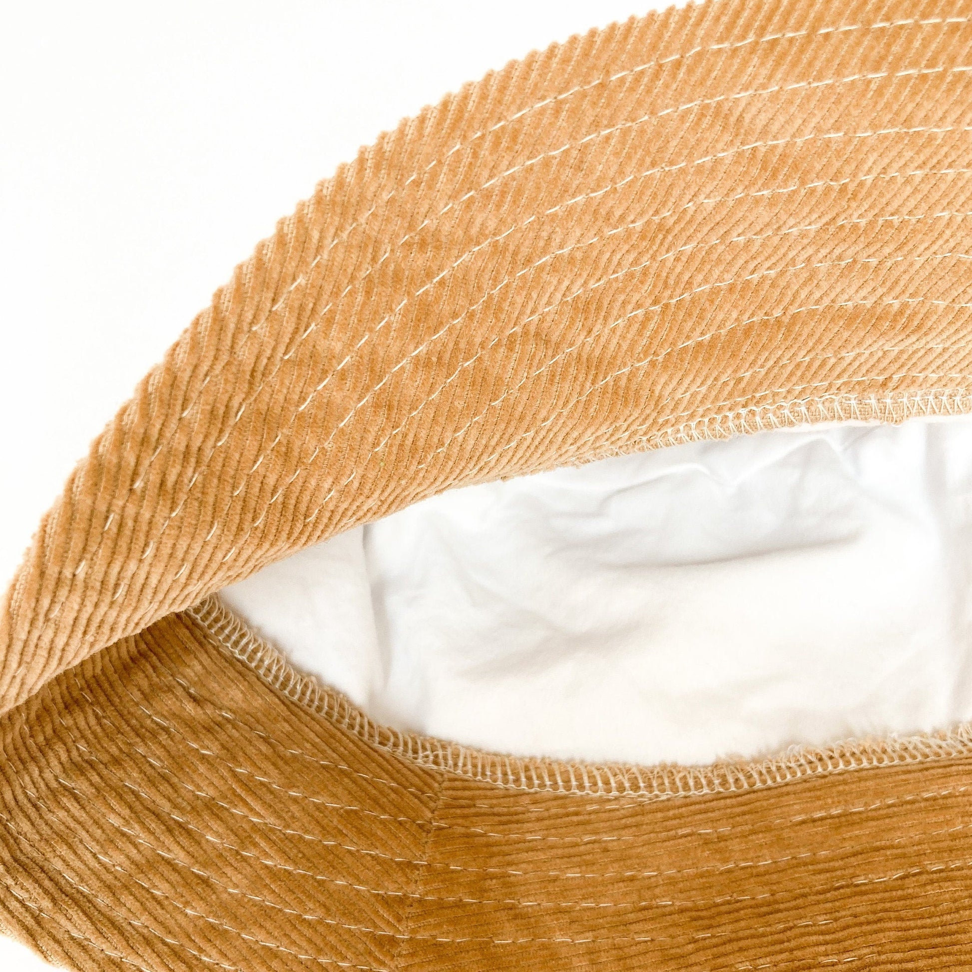 Tan Bucket Hat, Fall Hat for Women, Comfortable Hat, Fall Style for Her, Beach Accessory for Her, Winter Brim Hat, Corduroy Sun Hat