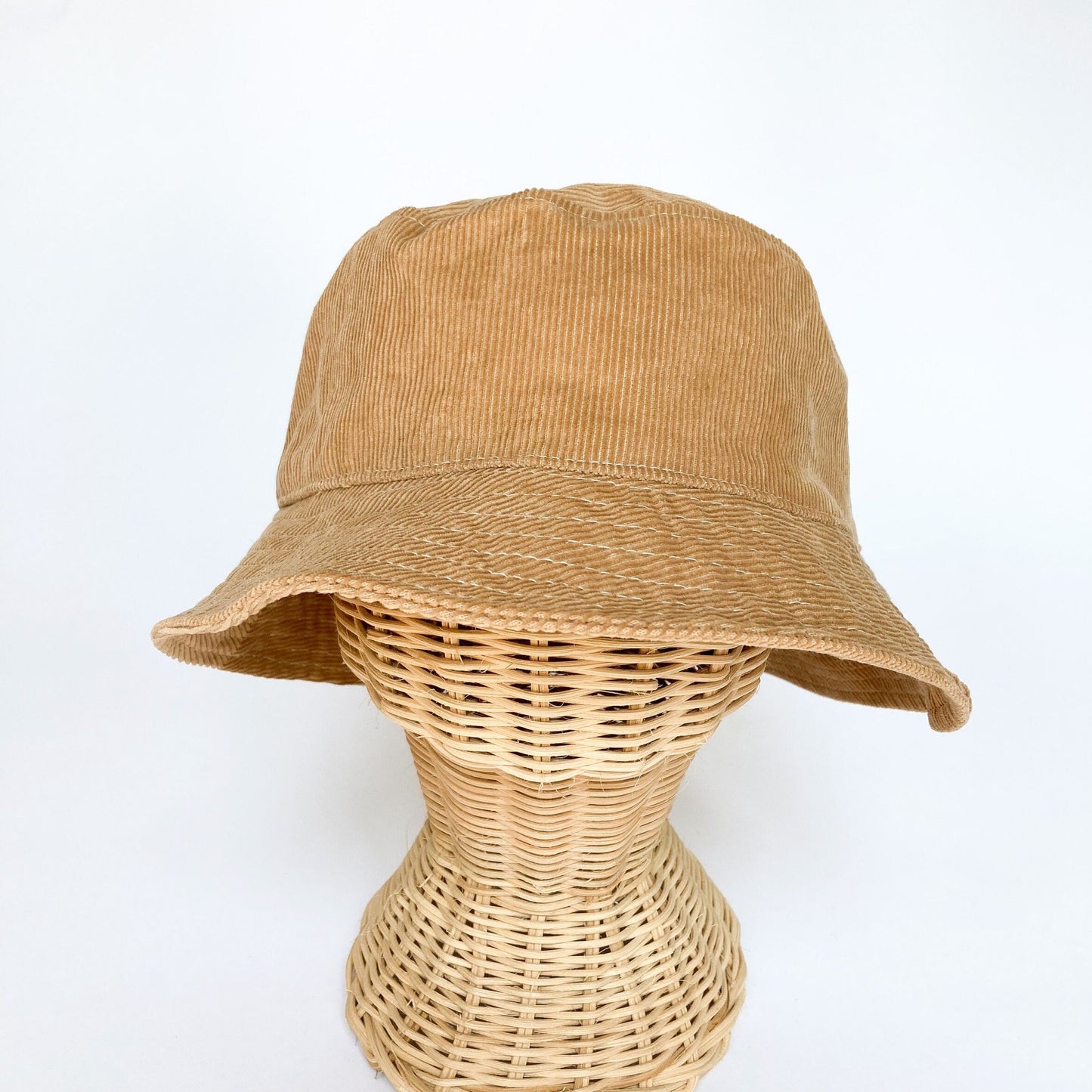 Tan Bucket Hat, Fall Hat for Women, Comfortable Hat, Fall Style for Her, Beach Accessory for Her, Winter Brim Hat, Corduroy Sun Hat