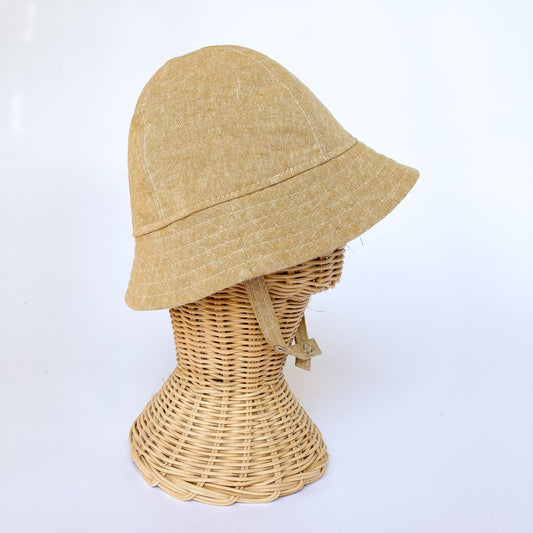 Brimmed Sun Hat, Outdoor Baby Hat, Kids Summer Hat, Tan Bucket Hat, Sun Hat for Toddlers, Natural Sun Hat, Bucket Hat for Kids