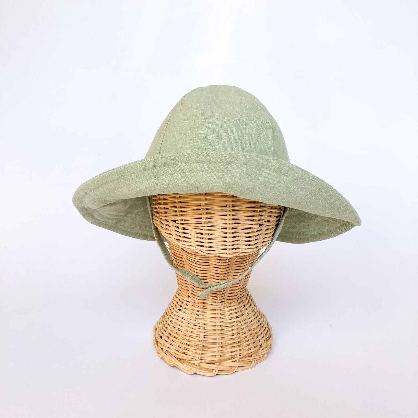 Mint Green Hat for Baby, Baby Sun Hat, Kids Summer Hat, Floppy Beach Hat, Linen Sun Hat