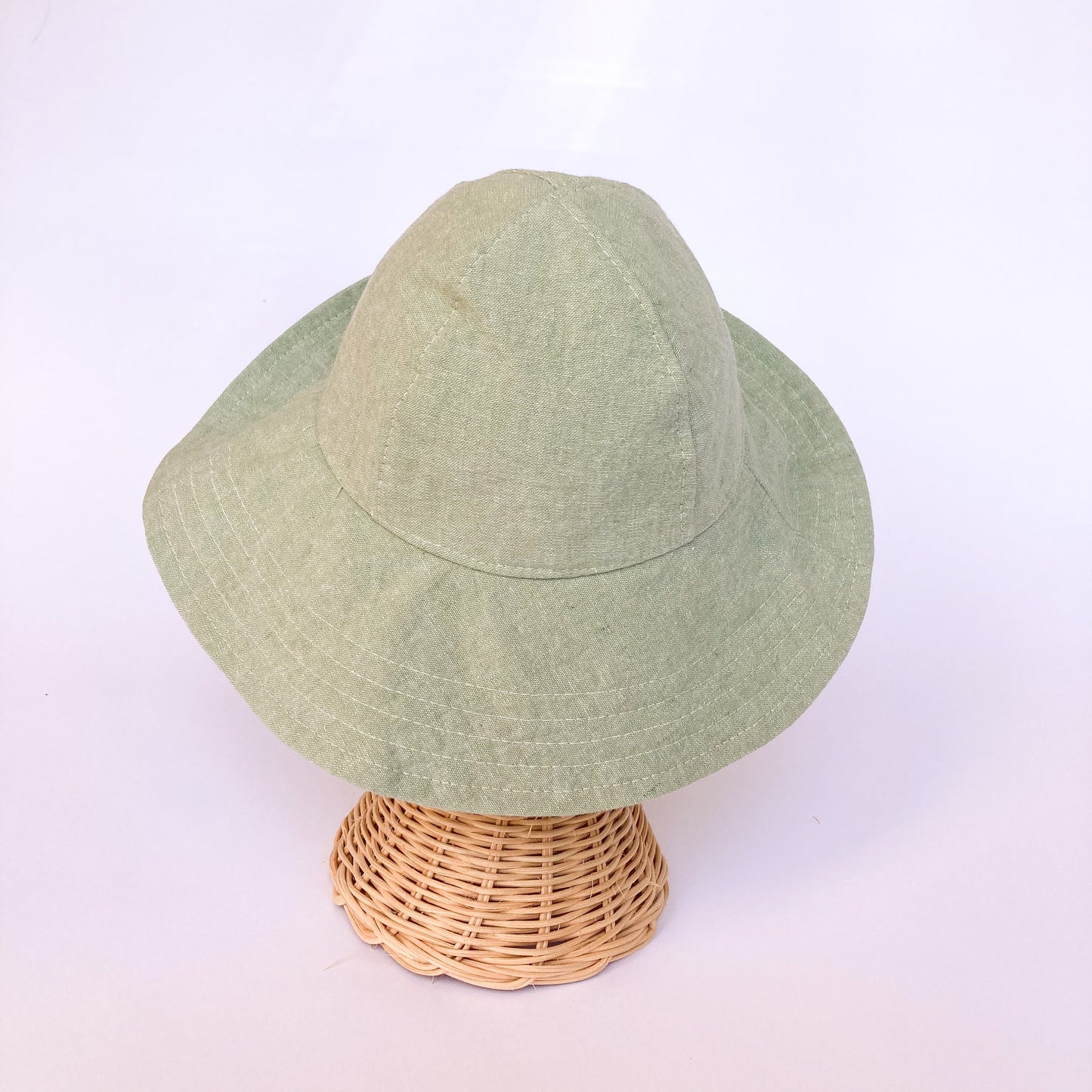 Mint Green Hat for Baby, Baby Sun Hat, Kids Summer Hat, Floppy Beach Hat, Linen Sun Hat