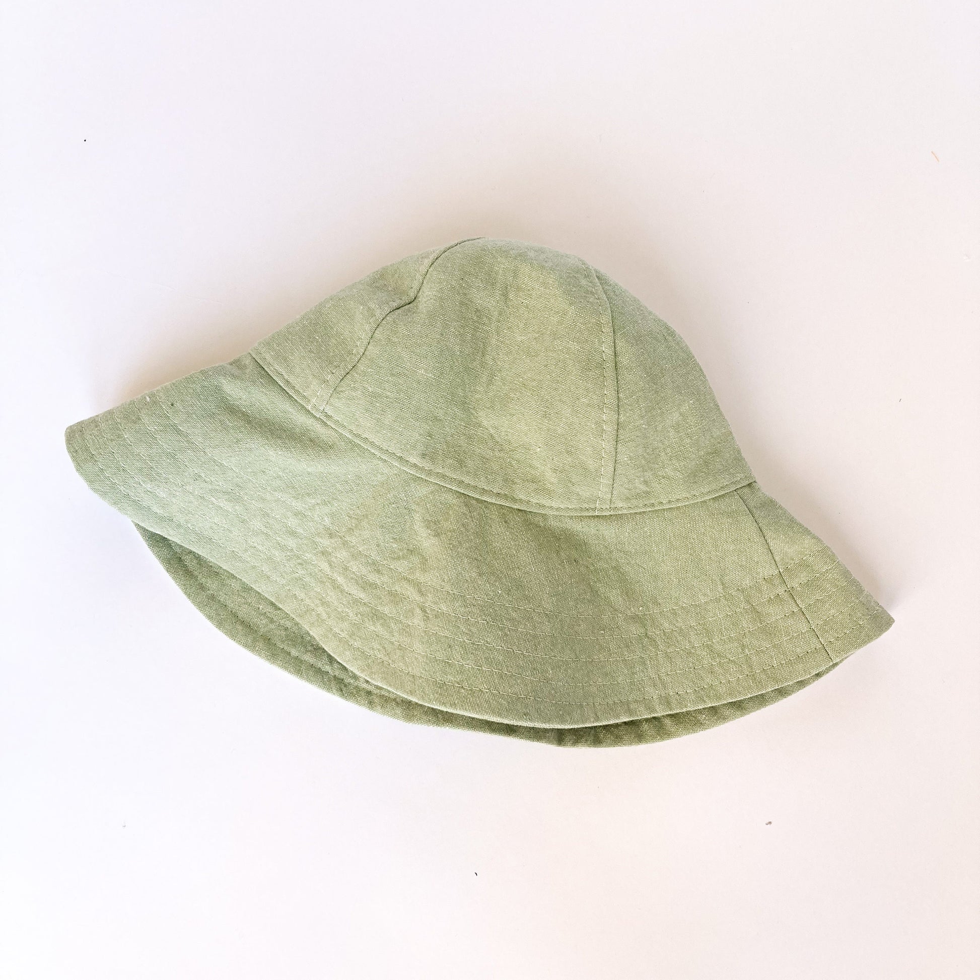Mint Green Hat for Baby, Baby Sun Hat, Kids Summer Hat, Floppy Beach Hat, Linen Sun Hat
