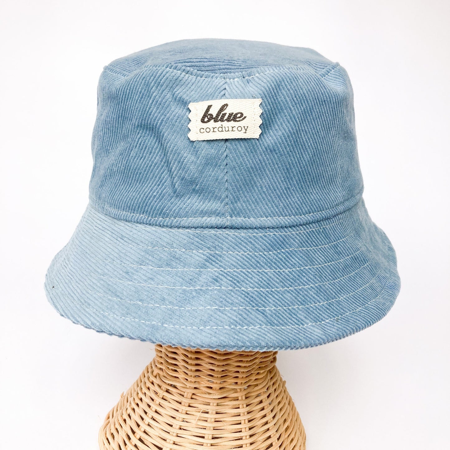 Corduroy Bucket Hat, Cotton Summer Hat, Blue Corduroy Hat, Beach Bucket Hat, Boho Sun Hat, Bucket Hat Women, Brim Womans Hat, Fabric Cap