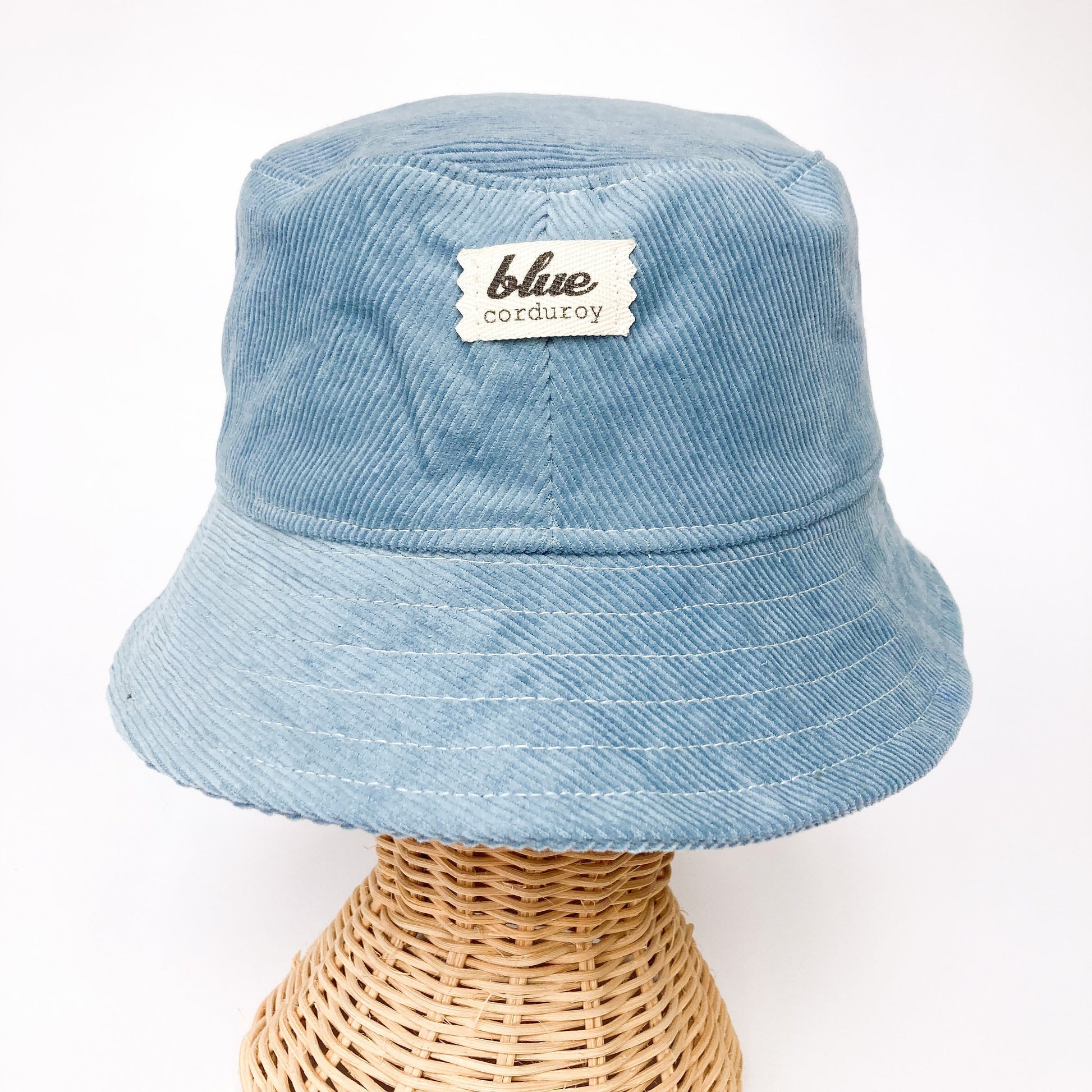 Corduroy Bucket Hat, Cotton Summer Hat, Blue Corduroy Hat, Beach Bucket Hat, Boho Sun Hat, Bucket Hat Women, Brim Womans Hat, Fabric Cap