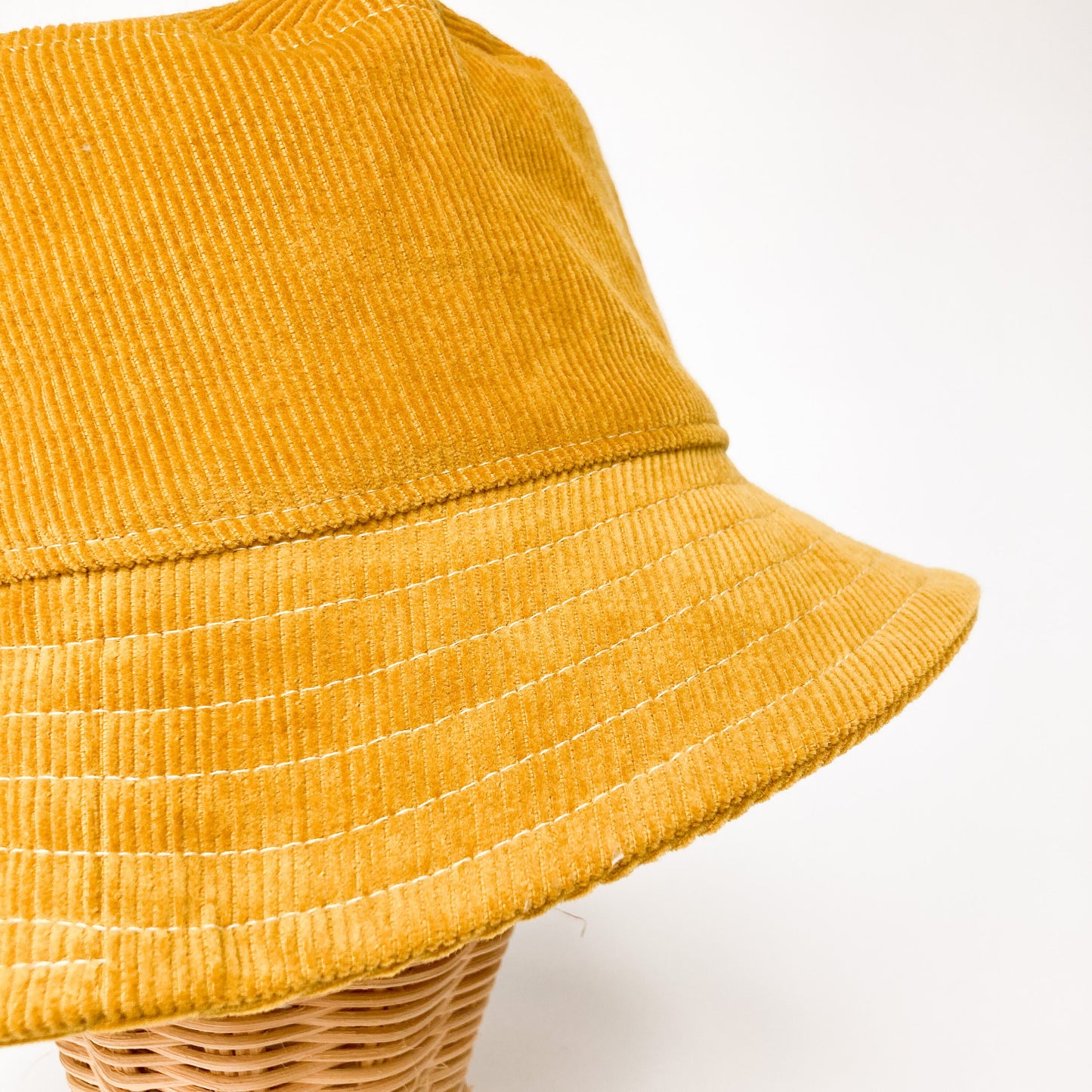 Corduroy Bucket Hat, Summer Hat Women, Brim Sun Hat, Gift for Teen Girl, Packable Hat, Beach Bucket Hat, Yellow Cap, Beach Accessory