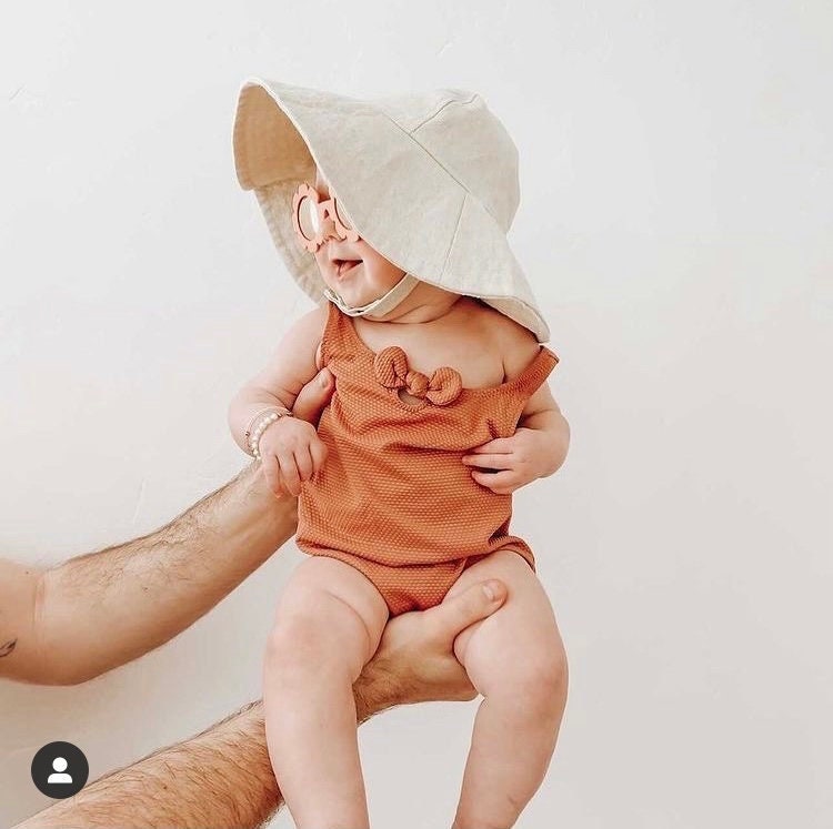 Natural Baby Hat, Baby Beach Hat, Toddler Summer Hat, Gender Neutral Baby Hat, Baby Sun Hats, Linen Baby Hat, Beach Sun Hat, Boho Baby Hat