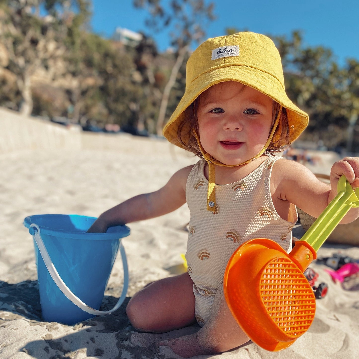 Yellow Bucket Hat, Baby Sun Hat, Summer Baby Gift, Toddler Sun Hat, Sunshine Baby, Outdoor Baby Gift, Girls Sun Hat, Boys Beach Hat