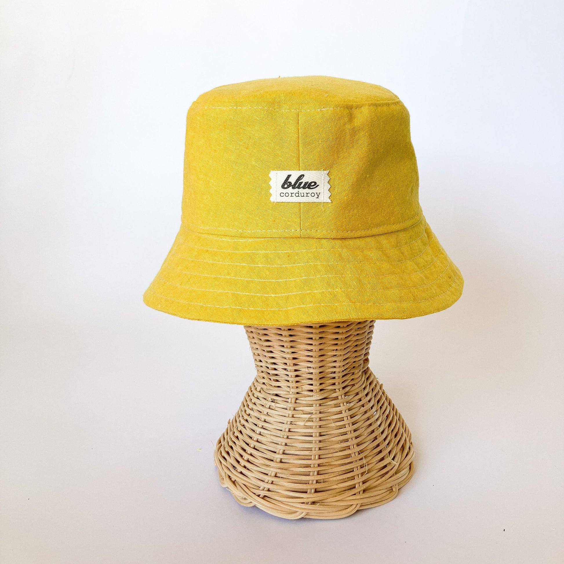 Matching Mommy and Baby Hats, Mama and Mini Hat Set, Yellow Sun Hat, Bucket Hat, Baby Beach Hat, Summer Newborn Gift, Linen Hat