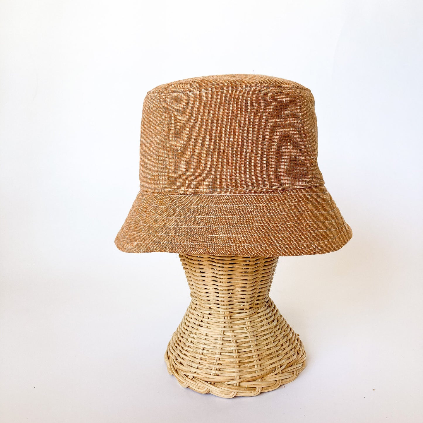 Brown Linen Hat, Beach Hat, Sun Hat Womens, Linen Bucket Hat, Bucket Sun Hat, Boho Beach Hat, Summer Linen Hat, Brown Bucket Hat, Fabric Hat