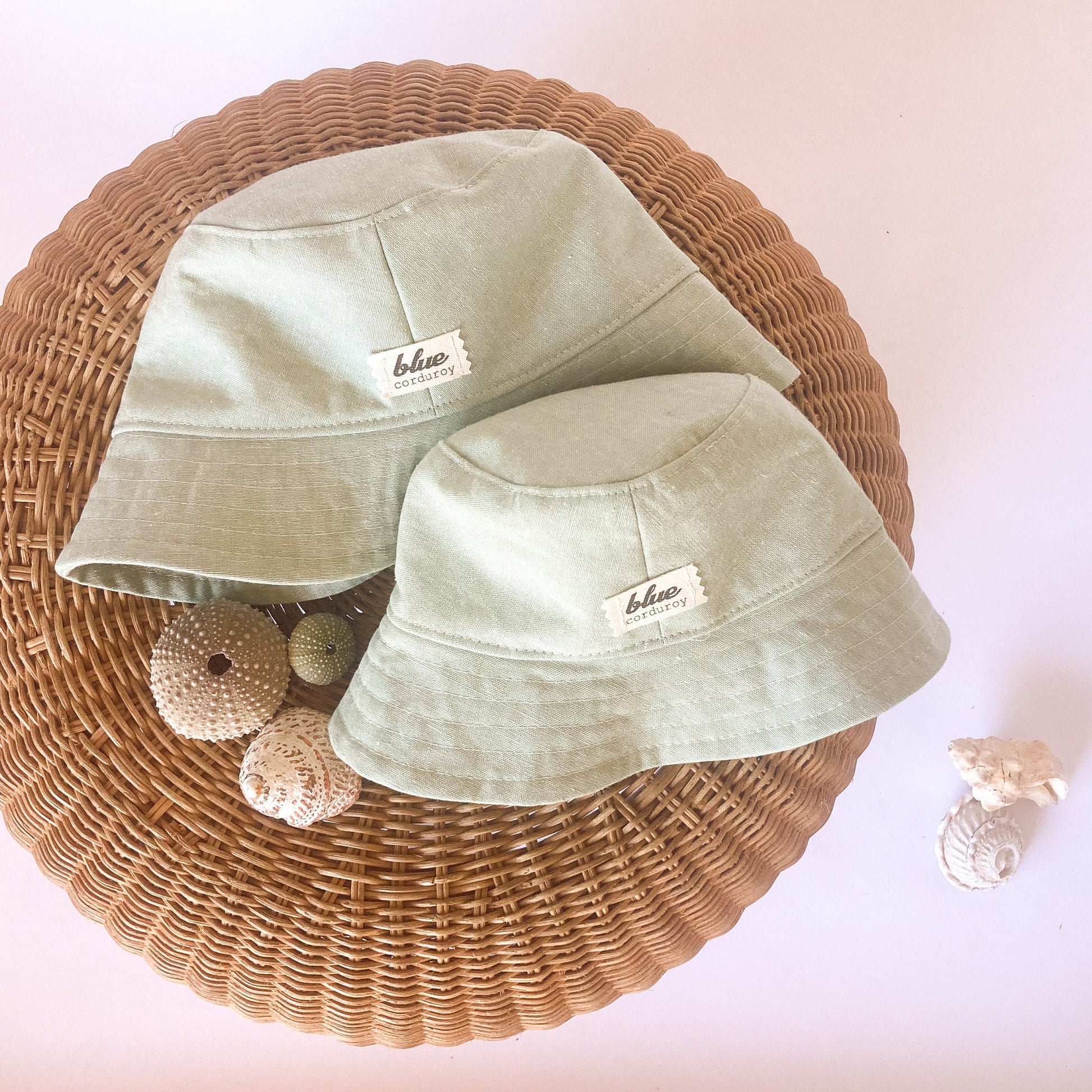 Summer Bucket Hat, Mint Green Hat, Handmade Sun Hat, Baby Sun Hat, Beach Sun Hat for Kids, Neutral Baby Gift, First Summer, Toddler Hat