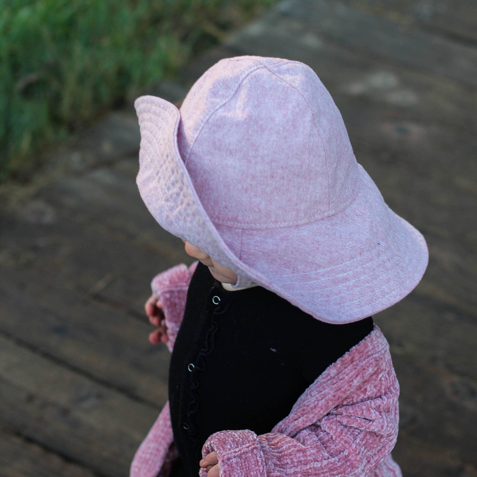 Girls Sun Hat, Wide Brim Toddler Hat, Outdoor Newborn Gift, Baby Beach Hat, First Summer, Little Girls Vacation, Baby Summer Accessory
