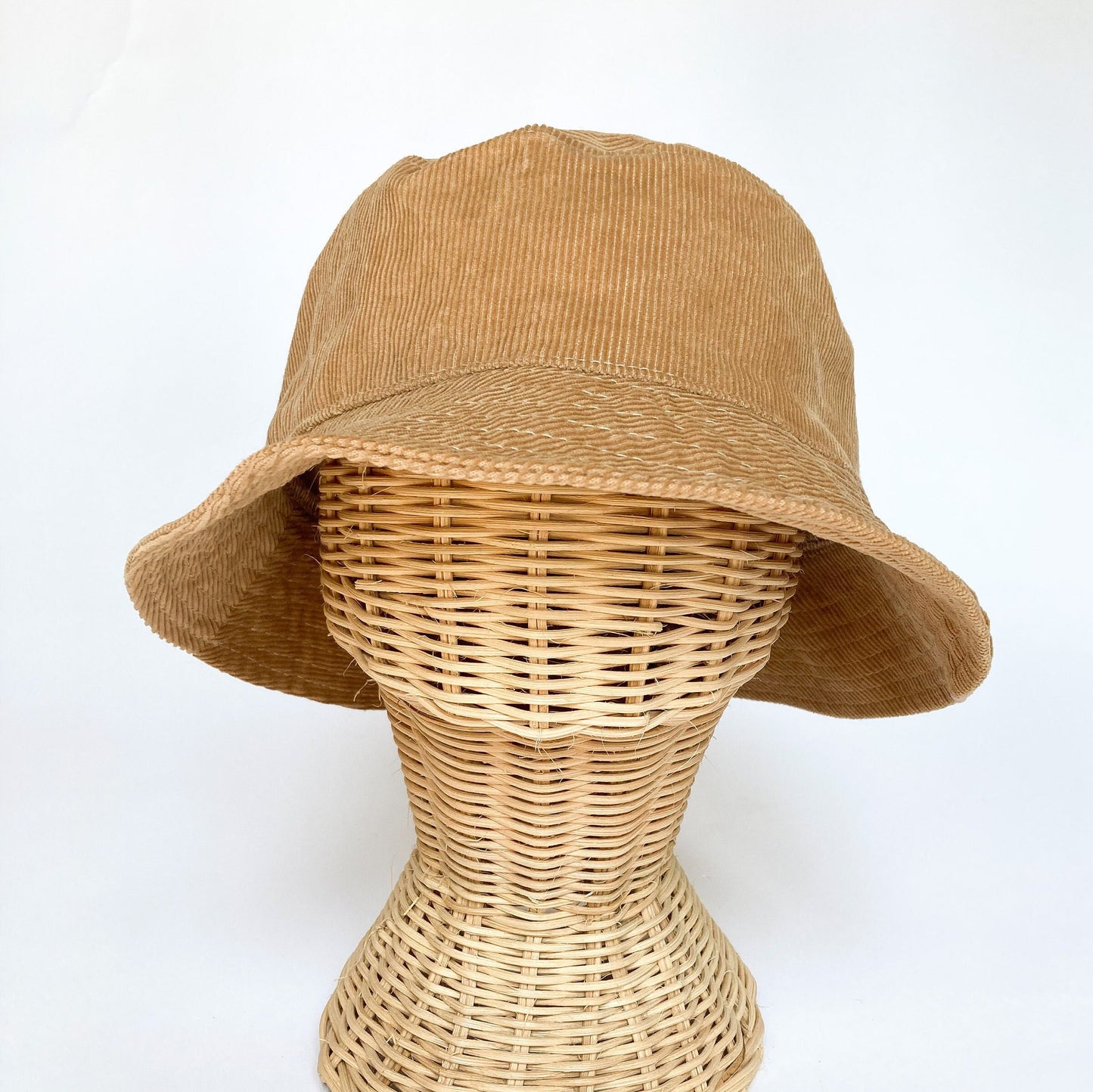 Tan Bucket Hat, Fall Hat for Women, Comfortable Hat, Fall Style for Her, Beach Accessory for Her, Winter Brim Hat, Corduroy Sun Hat