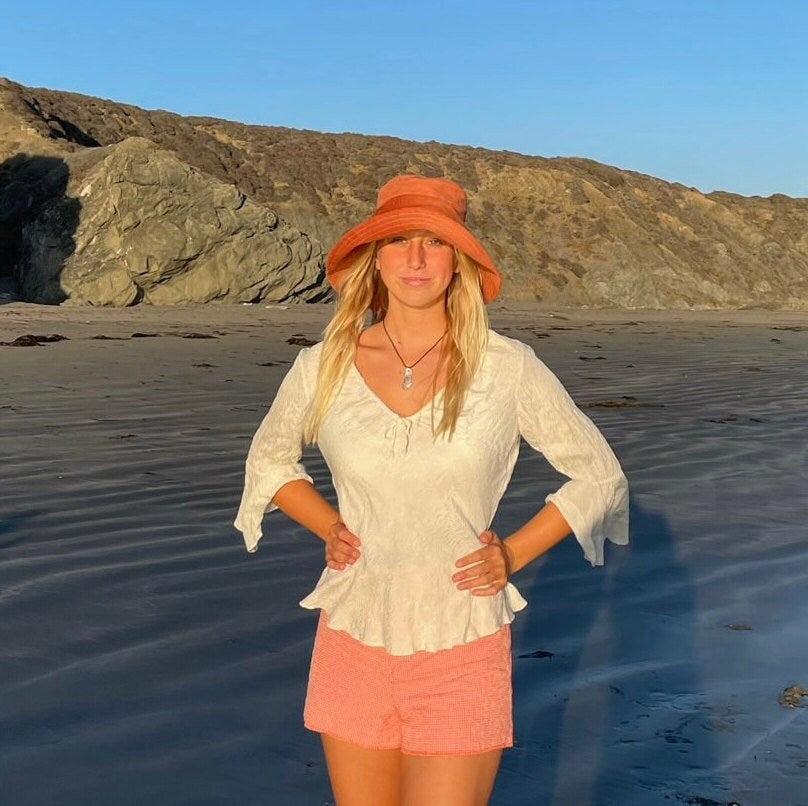 Wide Brim Sun Hat, Corduroy Hat, Beach Vacation Accessory, Packable Hat, Beach Style for Her, Bucket Hat, Mothers Day Gift, Womens Hat