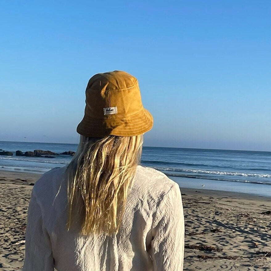 Corduroy Bucket Hat, Summer Hat Women, Brim Sun Hat, Gift for Teen Girl, Packable Hat, Beach Bucket Hat, Yellow Cap, Beach Accessory