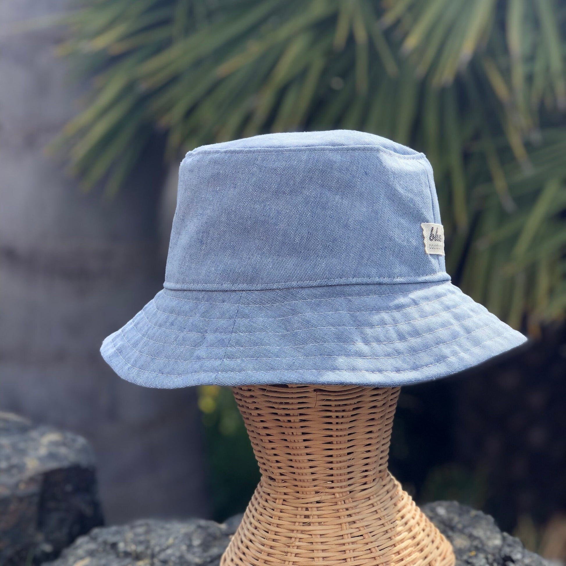 Linen Bucket Hat, Blue Summer Hat, Womens Sun hat, Trending Hats, Periwinkle Accessory, Bucket Hat Womens, Summer Gift for Her, Beach Hat