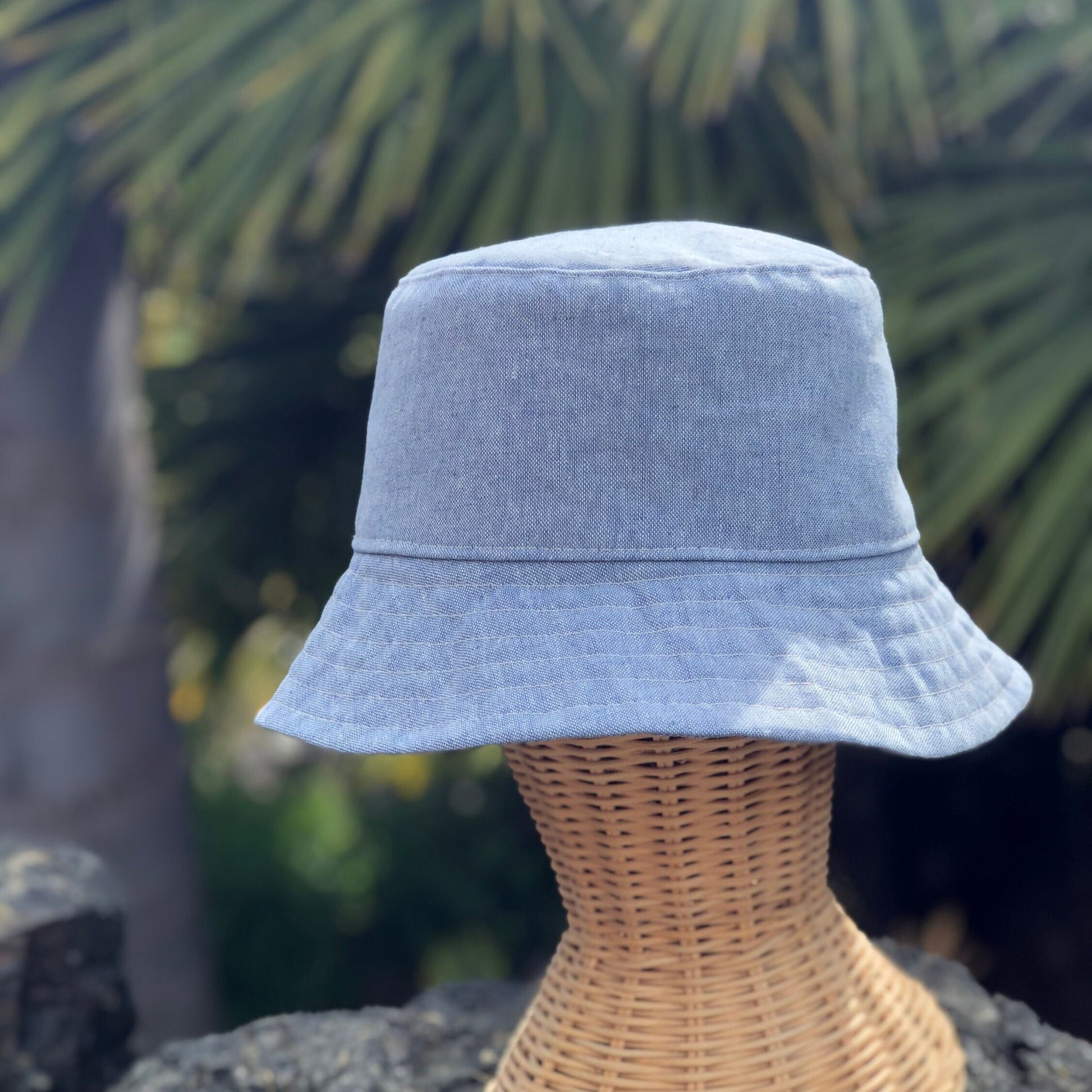 Linen Bucket Hat, Blue Summer Hat, Womens Sun hat, Trending Hats, Periwinkle Accessory, Bucket Hat Womens, Summer Gift for Her, Beach Hat