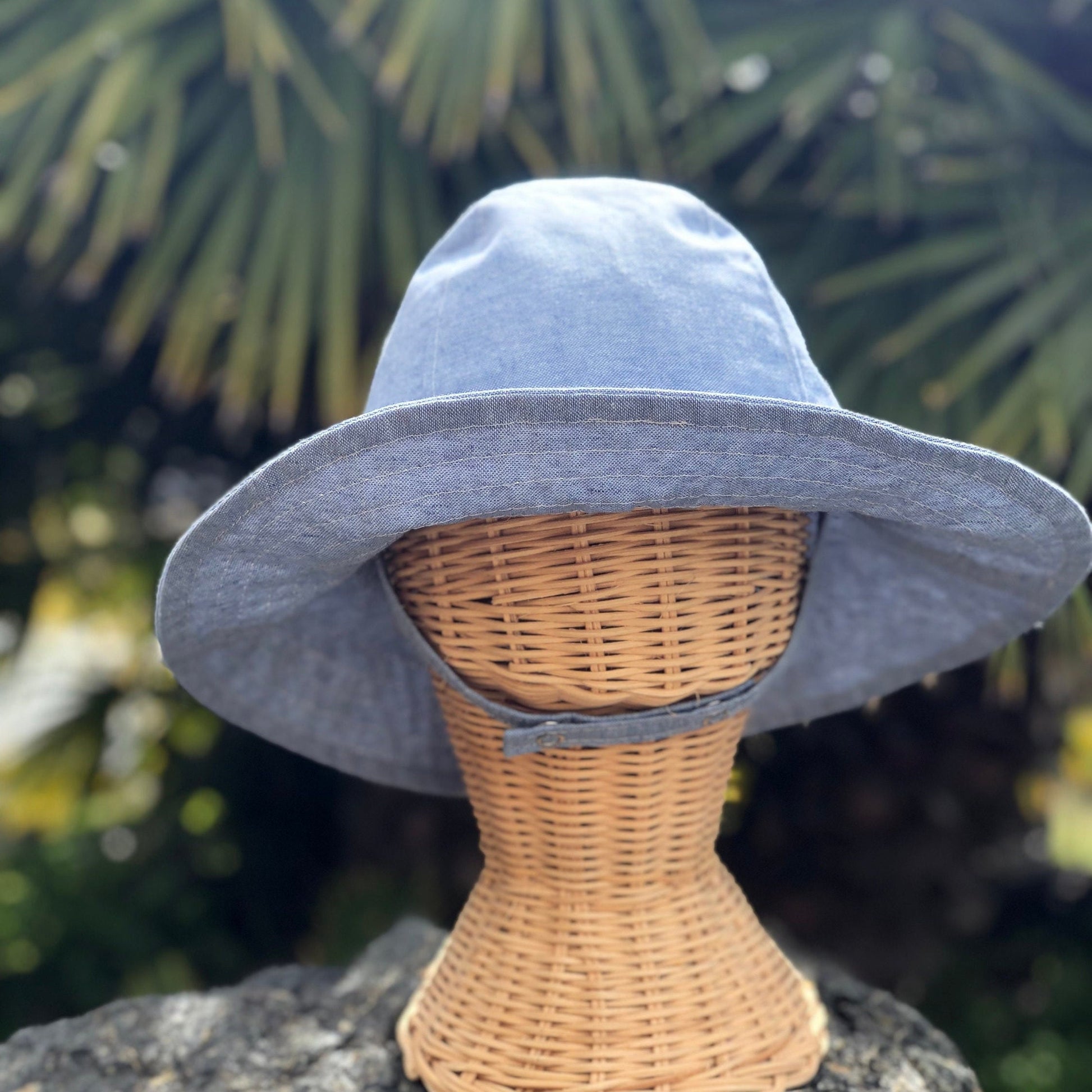 Wide Brim Sun Hat, Blue Newborn Hat, Linen Hat, Baby Beach Hat, Toddler Summer Hat, Baby Sun Hats, Infant Summer Gift, Hats for Boys