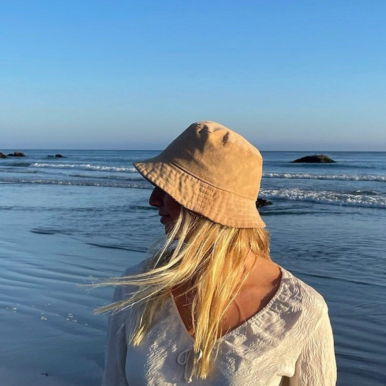 Matching Mommy and Baby Hats, Corduroy Bucket Hats, Mama and Mini Hat Set, Tan Sun Hat, Babies First Summer, Mom and Infant Gift, Beach Hats