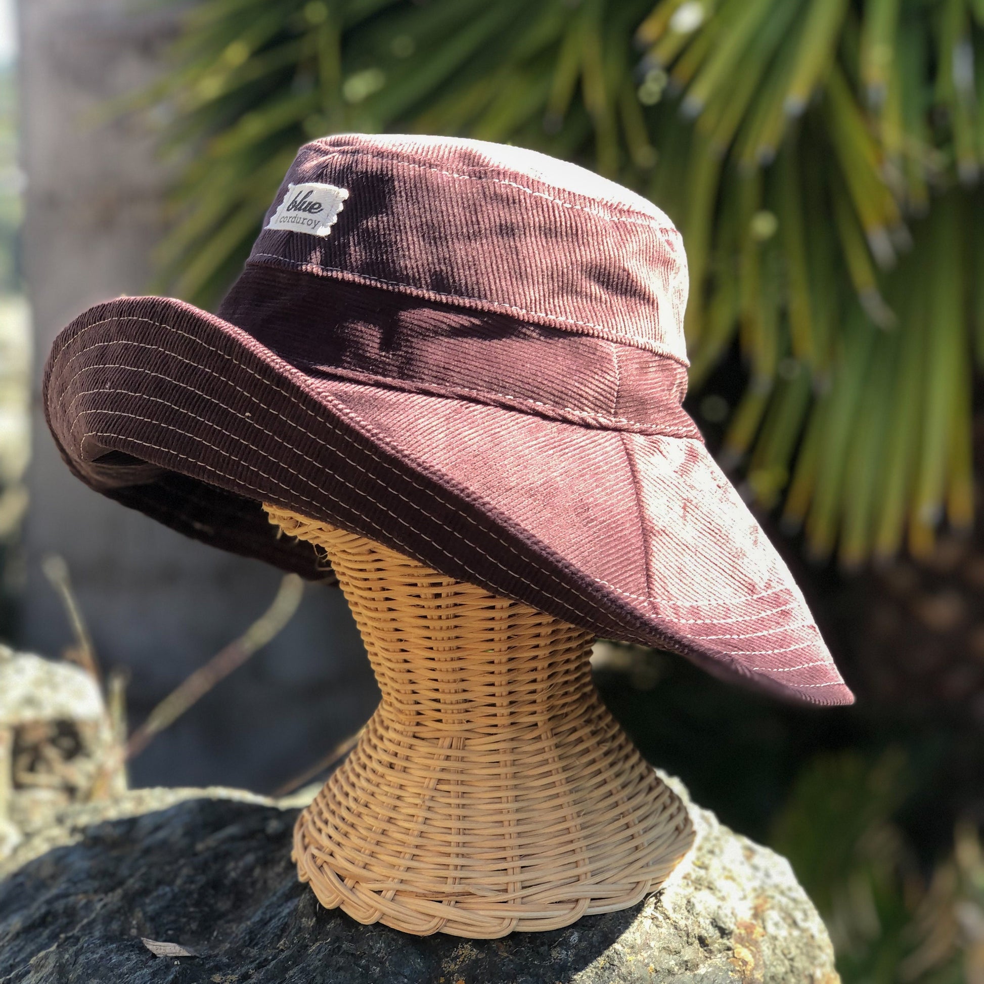 Wide Brim Hat for Women, Corduroy Bucket Hat, Foldable Beach Hat, Fall Accessories for Her, Winter Sun Hat, Cotton Cloth Sun Hat, brown hat