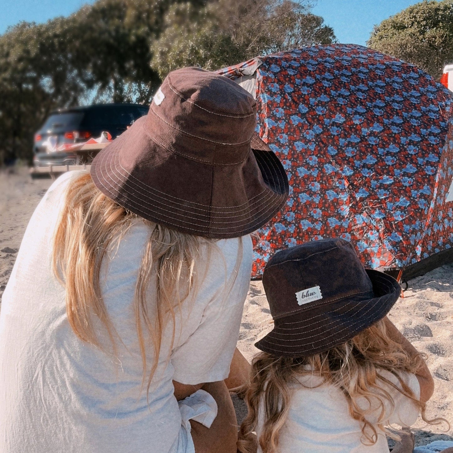 Wide Brim Hat for Women, Corduroy Bucket Hat, Foldable Beach Hat, Fall Accessories for Her, Winter Sun Hat, Cotton Cloth Sun Hat, brown hat