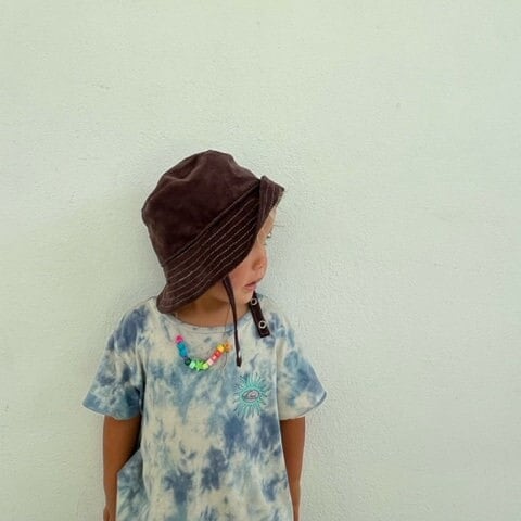 Bucket Hat forToddlers, Brown Corduroy Hat, Sun Hat for Boys, Baby Sun Protection, Gender Neutral Baby Gift, Beach Hat for Kids