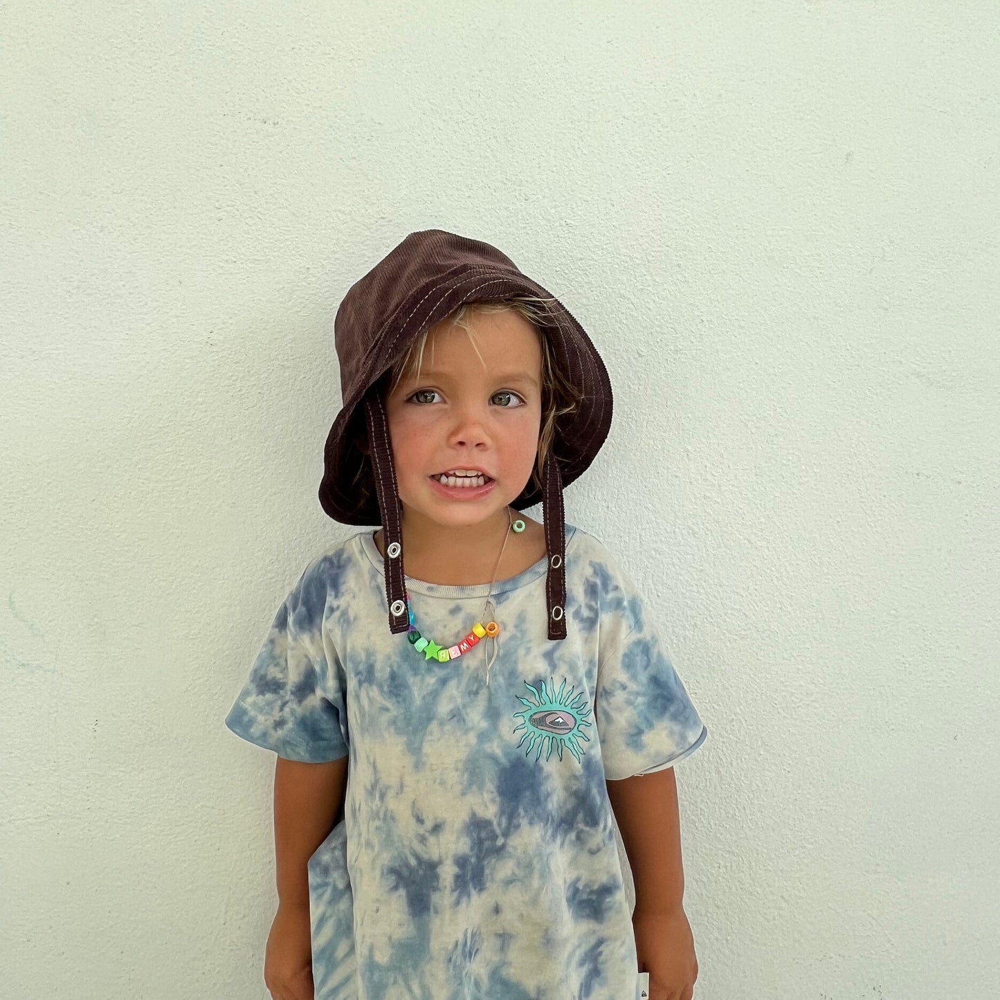 Bucket Hat forToddlers, Brown Corduroy Hat, Sun Hat for Boys, Baby Sun Protection, Gender Neutral Baby Gift, Beach Hat for Kids