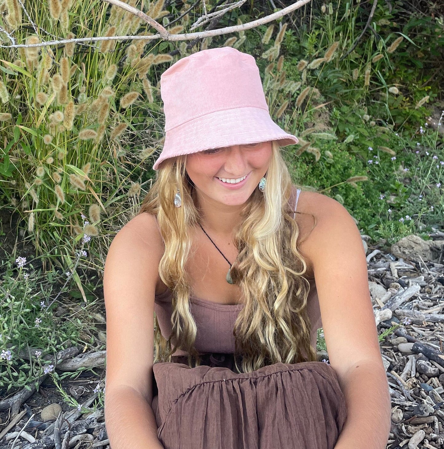 Pink Corduroy Bucket Hat, Pink Hat, Fall Winter Bucket Hat, Beach Sun Hat, Fall Accessories Women, Gift for Teen Girl, Handmade in USA