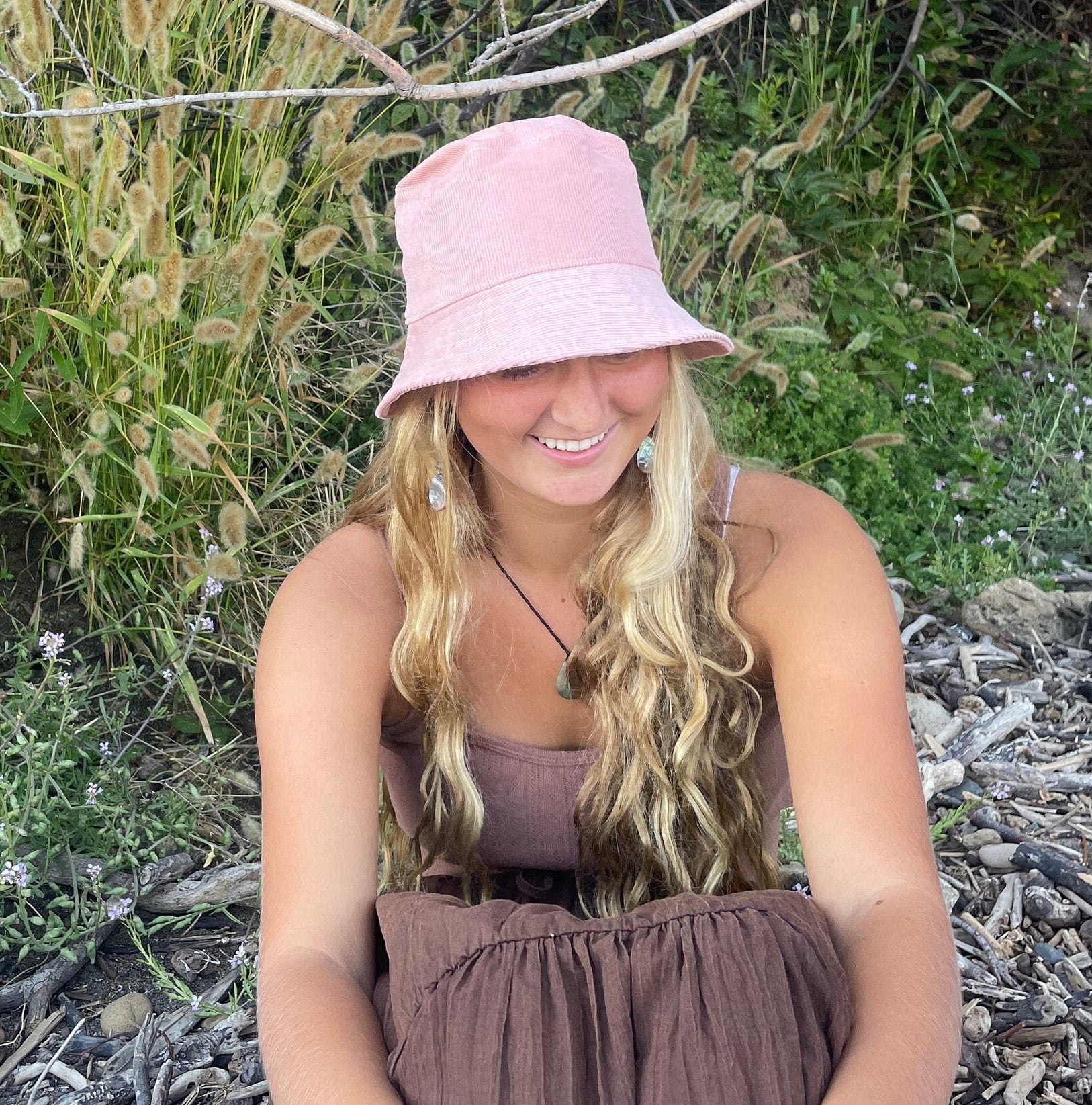Pink Corduroy Bucket Hat, Pink Hat, Fall Winter Bucket Hat, Beach Sun Hat, Fall Accessories Women, Gift for Teen Girl, Handmade in USA