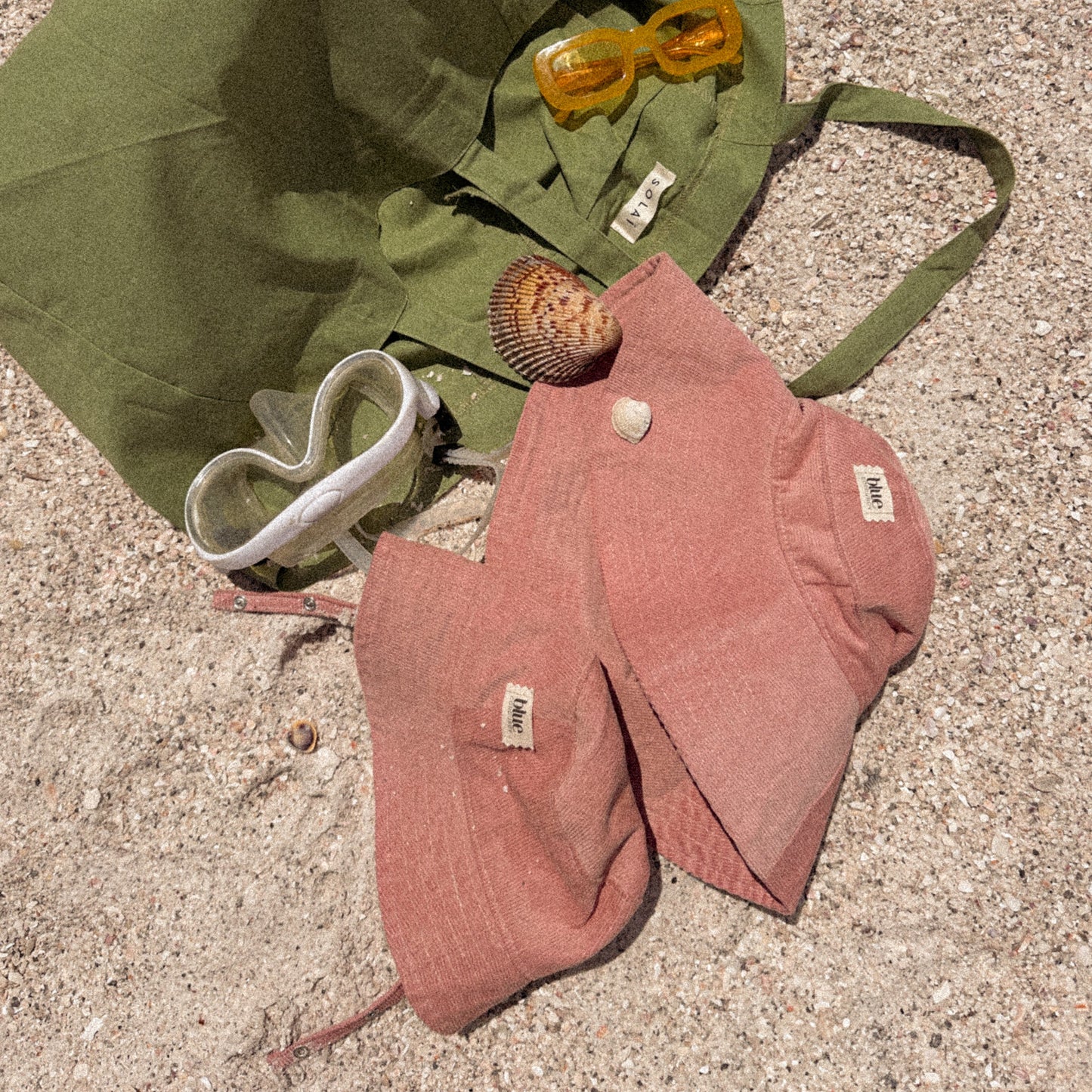 Matching Mommy Wide Brim and Baby Bucket Hat Set - Blush Pink Corduroy