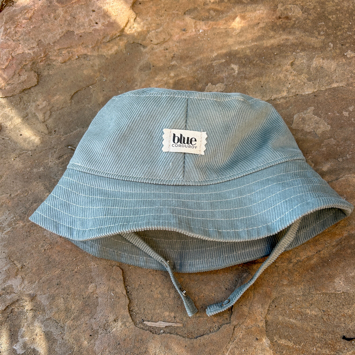 Baby Corduroy Bucket Hat - Dusty Blue