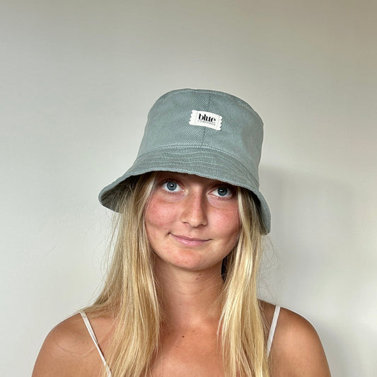 Corduroy Bucket Hat - Dusty Blue