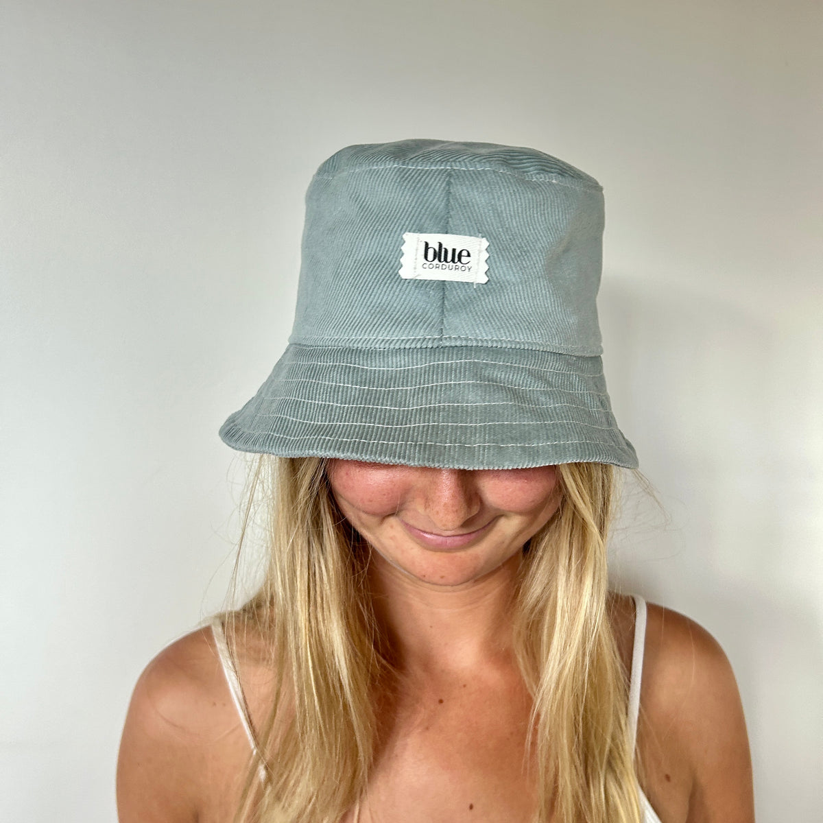 Corduroy Bucket Hat - Dusty Blue