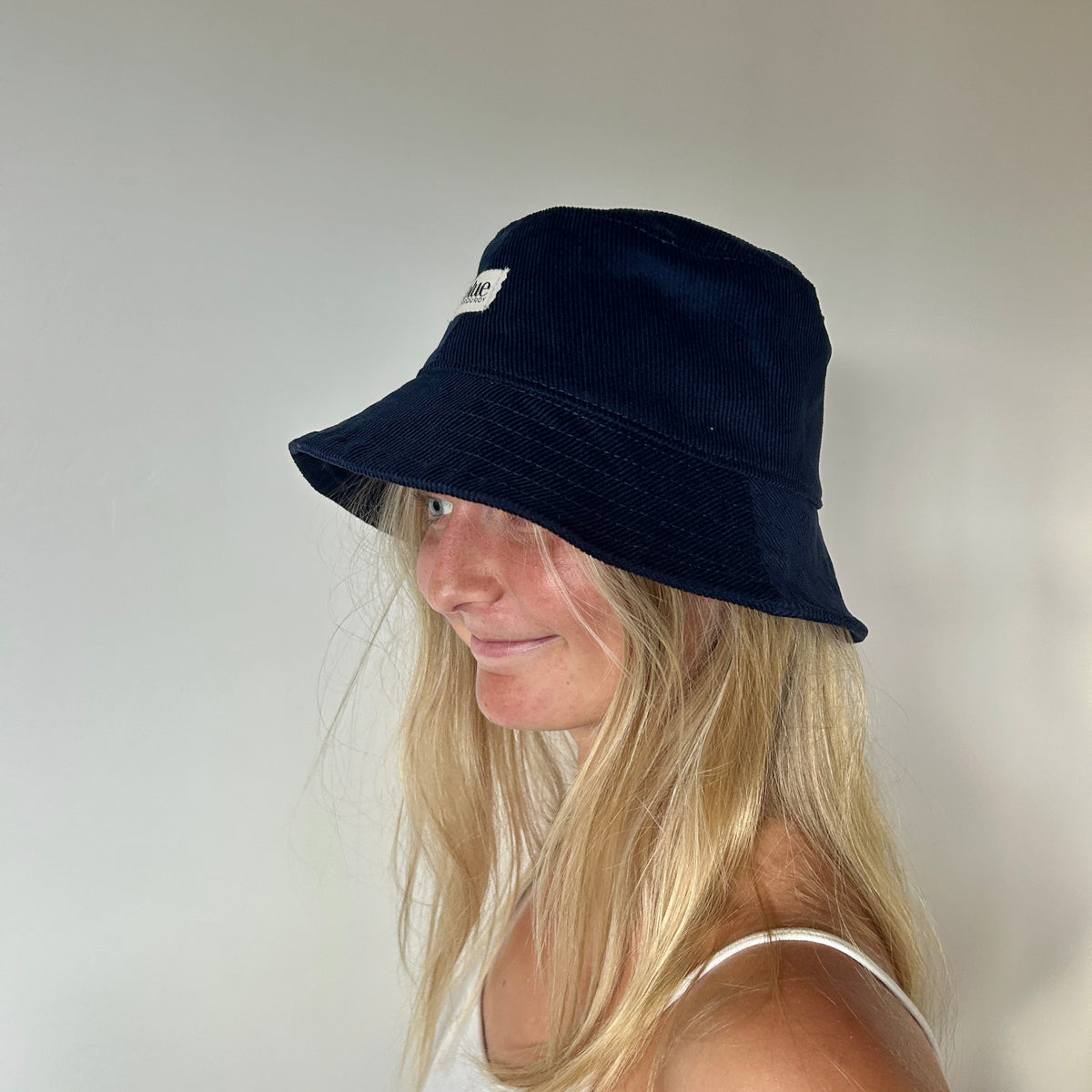 Corduroy Bucket Hat - Navy