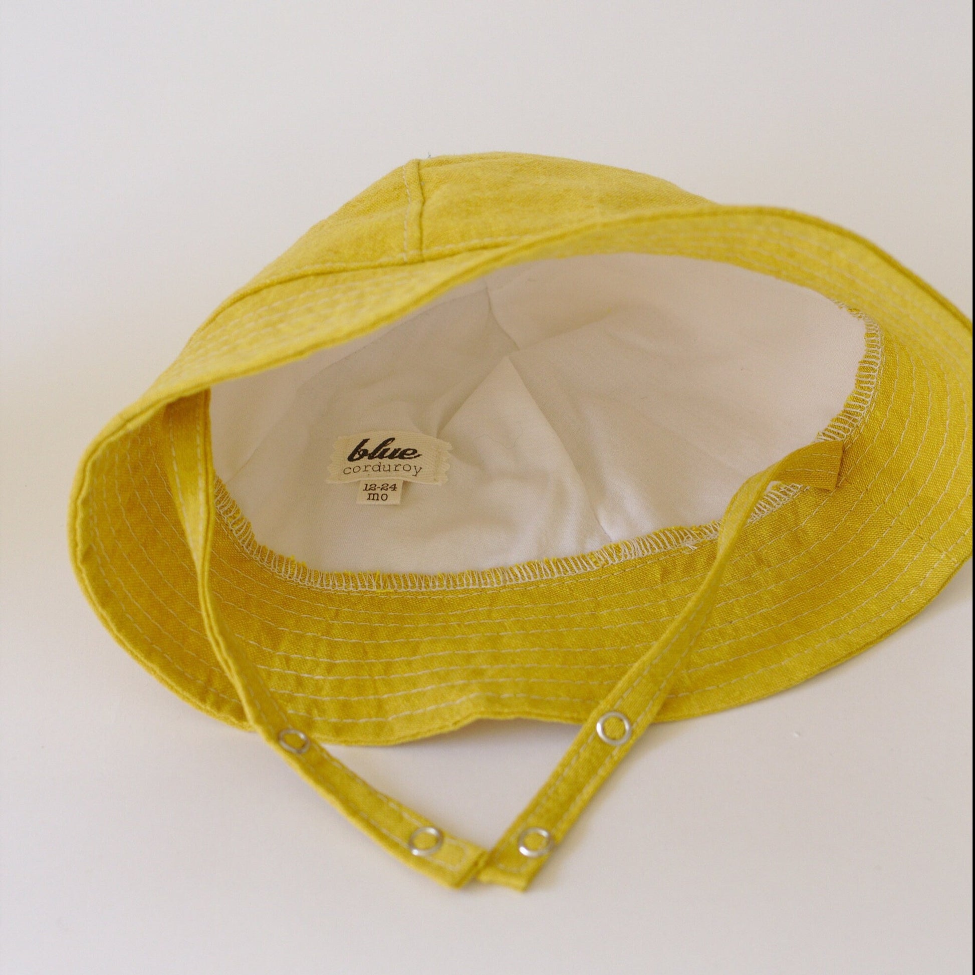 Yellow Baby Sun Hat, Toddler Boy Hat, Infant Sun Protection, Summer Beach Hat, Gender Neutral Baby Shower Gift, Linen Baby Bucket Hat