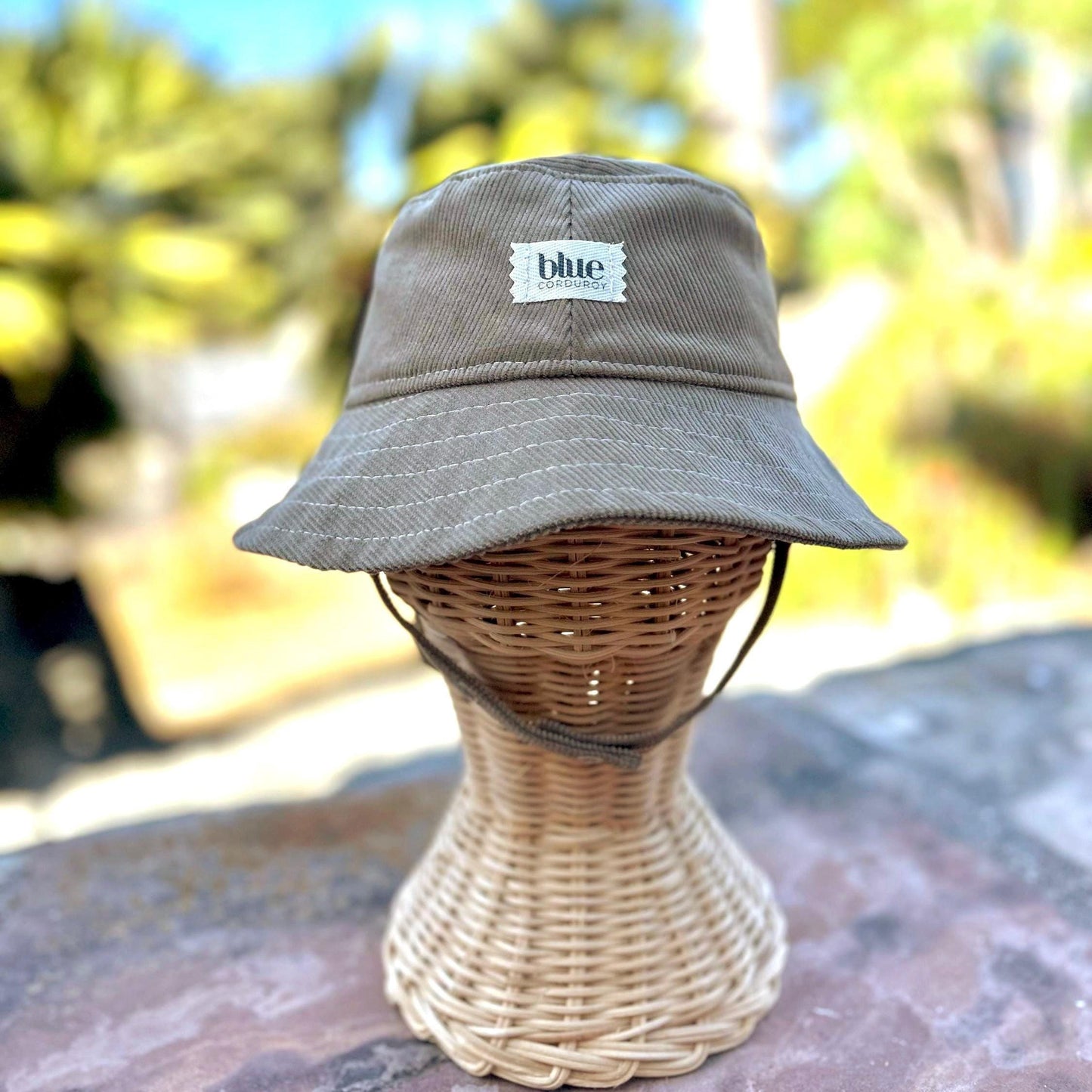 Baby Corduroy Bucket Hat - Khaki